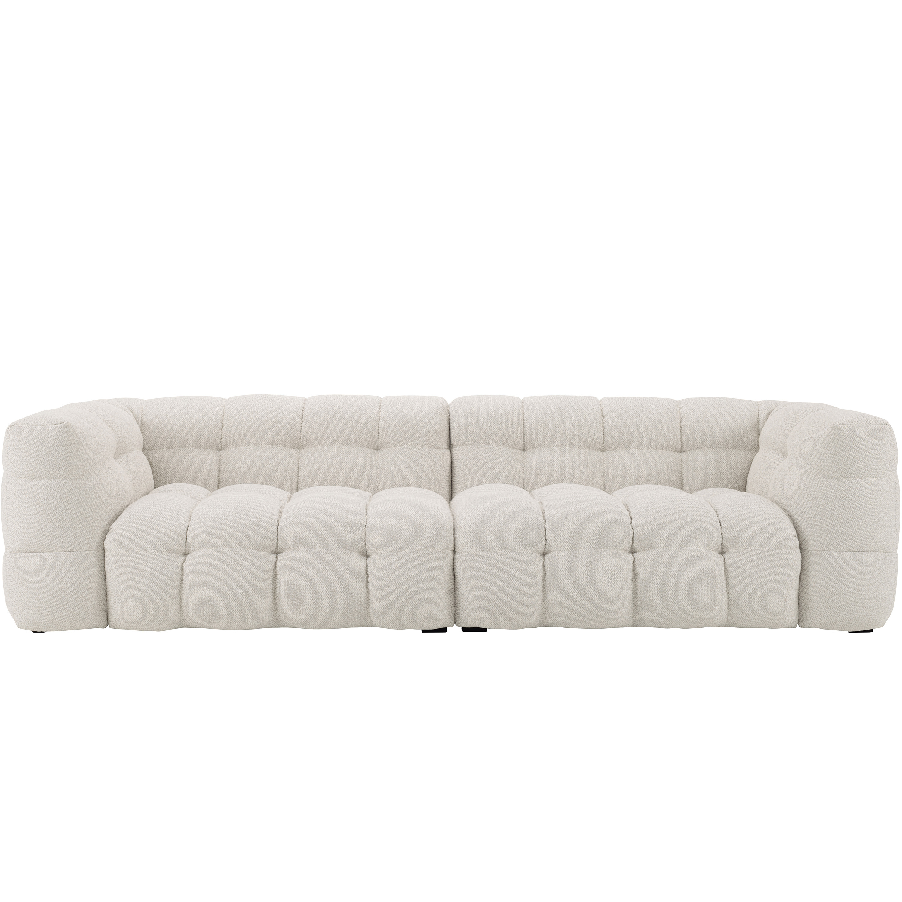 Sleepo Collection - Billie 4-Sitzer Sofa Ivory Bouclé - Weiß - Sofas