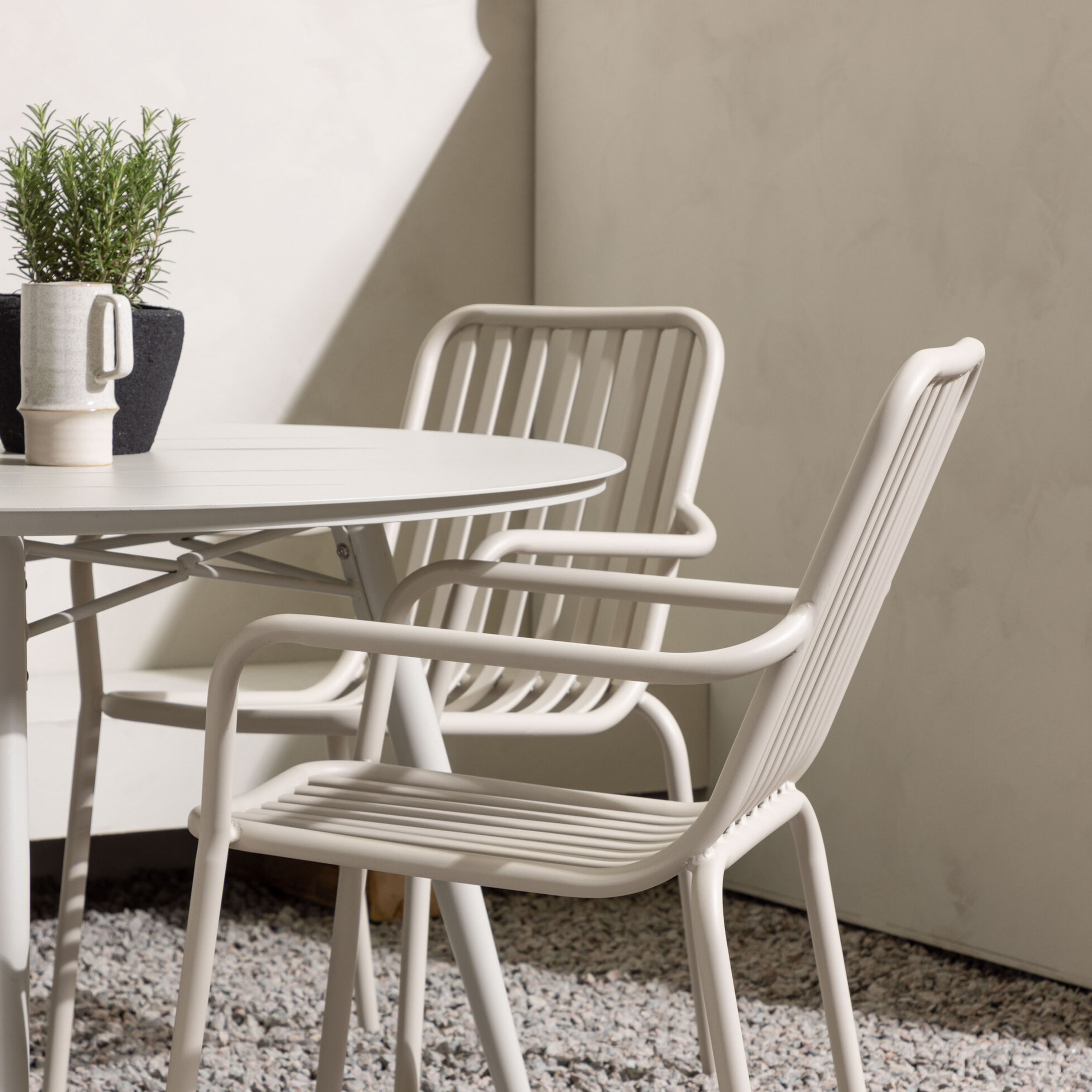 Venture Home Lina Matgrupp Beige Ø120