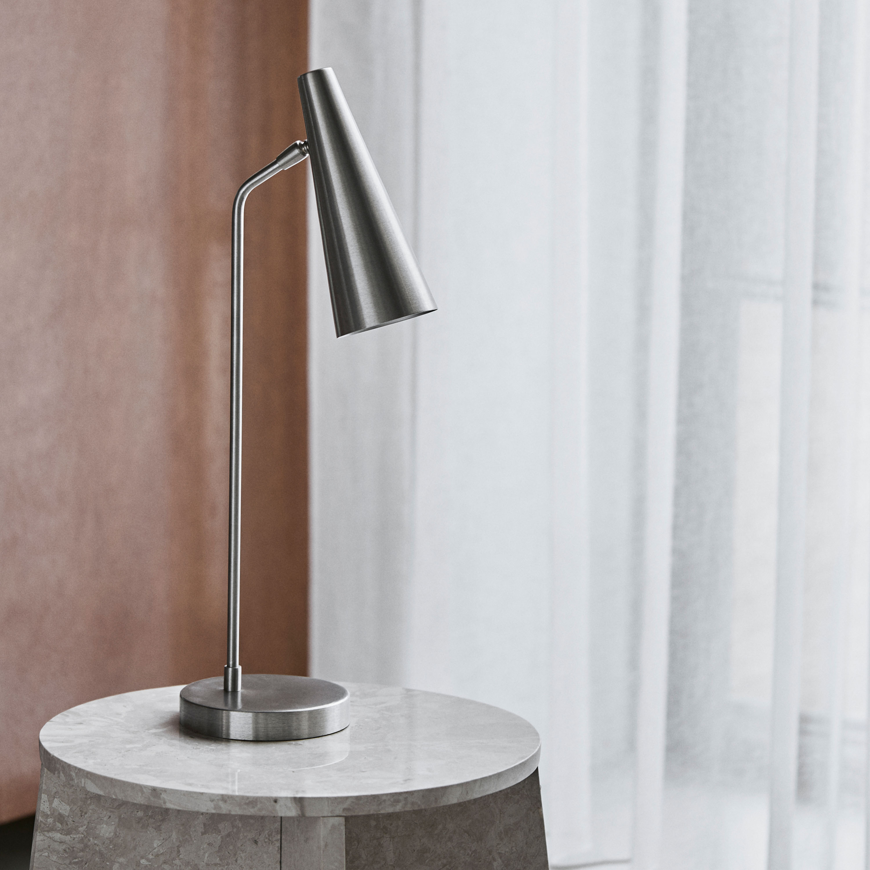 House Doctor Precise Bordlampe Silver Finish 52cm