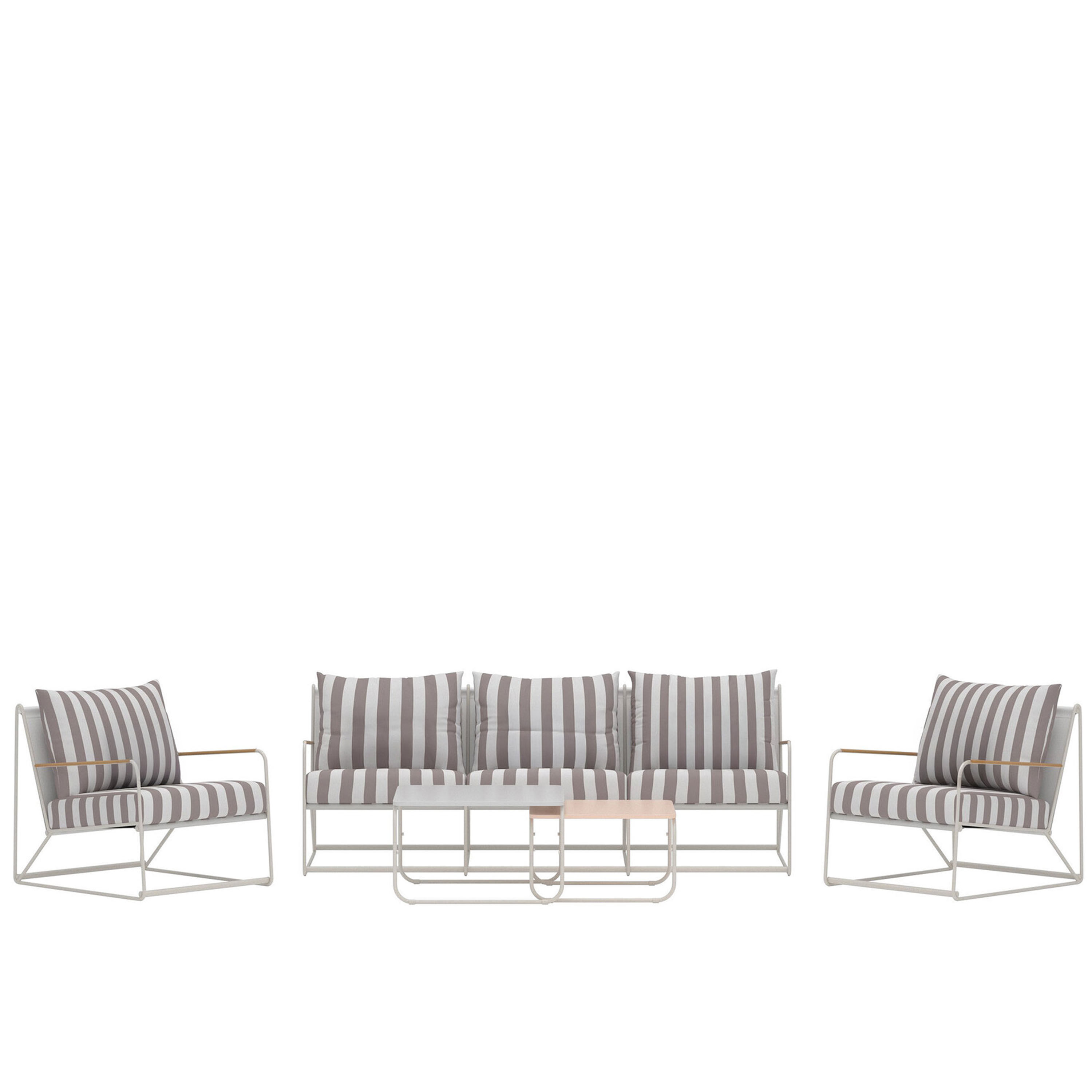 Palazzo Loungeset Beige/White Stripe