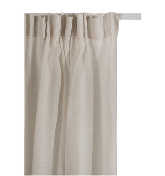 Himla - Skylight Gardinlängd Linne Fog 280x290 - Beige