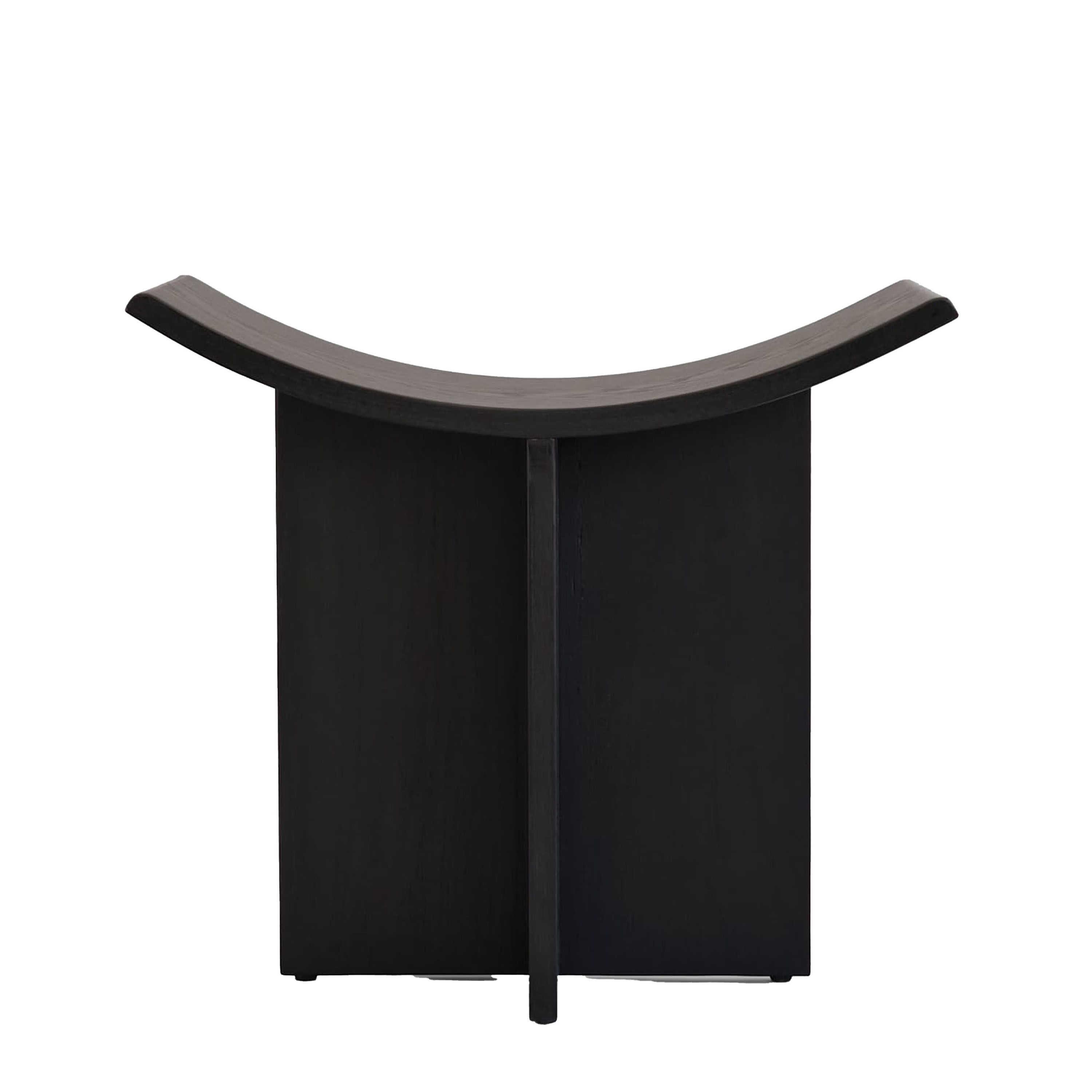 Brutus Hocker Coffee Black Eiche