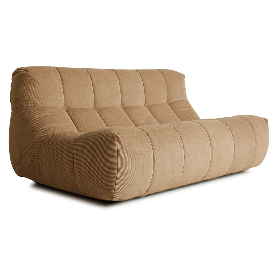 Lazy Lounge 2-sits Soffa Corduroy Rib Brown