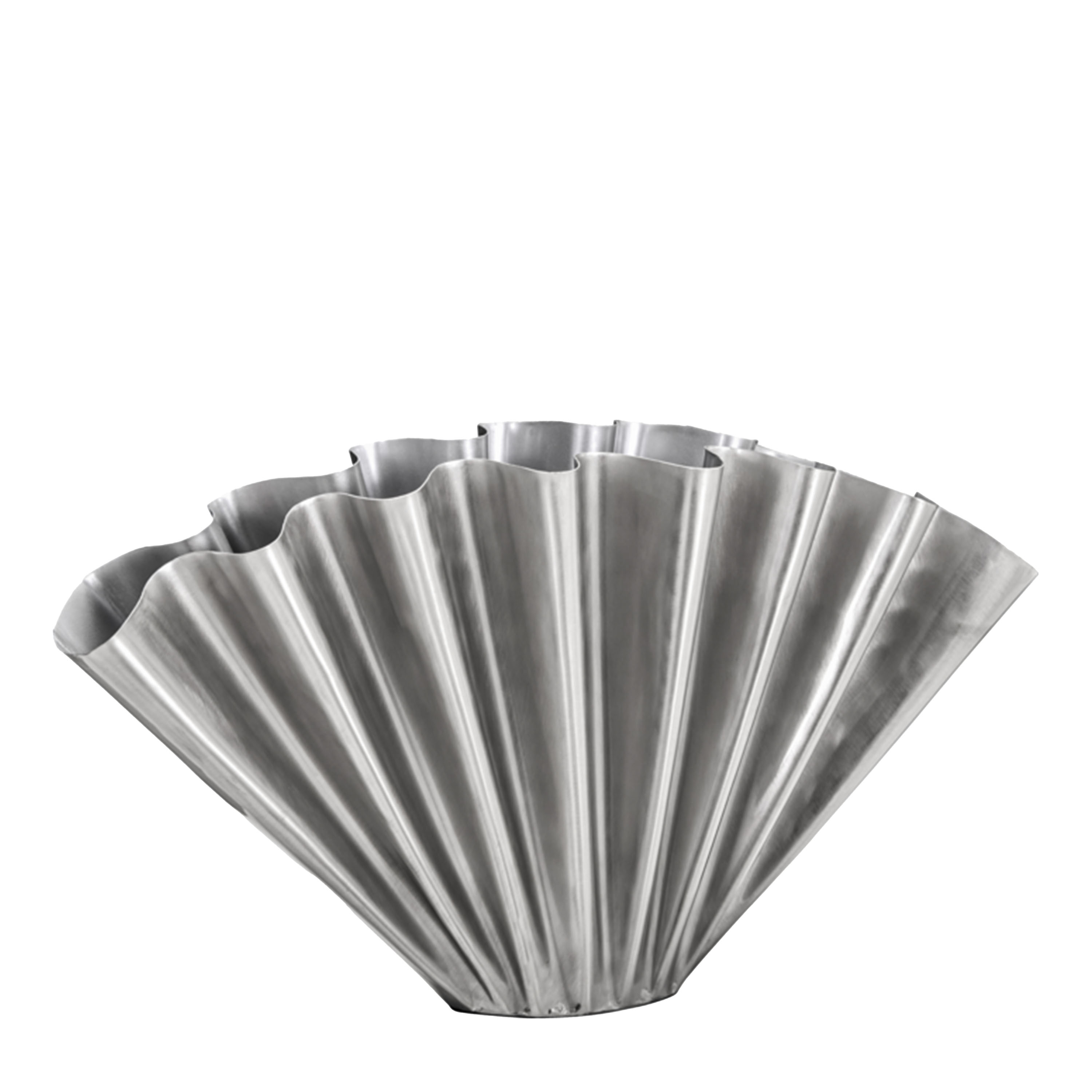 Flood Vas Brushed silver finish 30cm