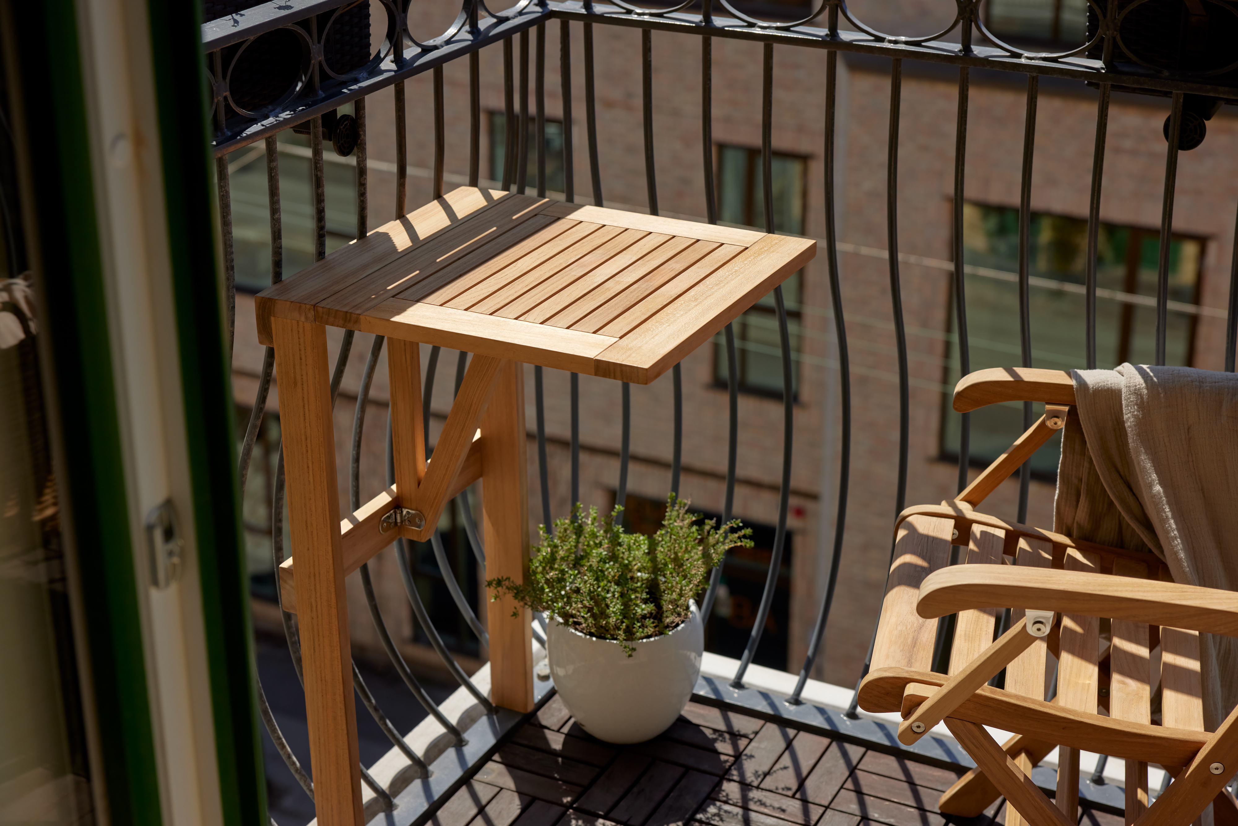 Cinas Balkongbord Teak 50cm