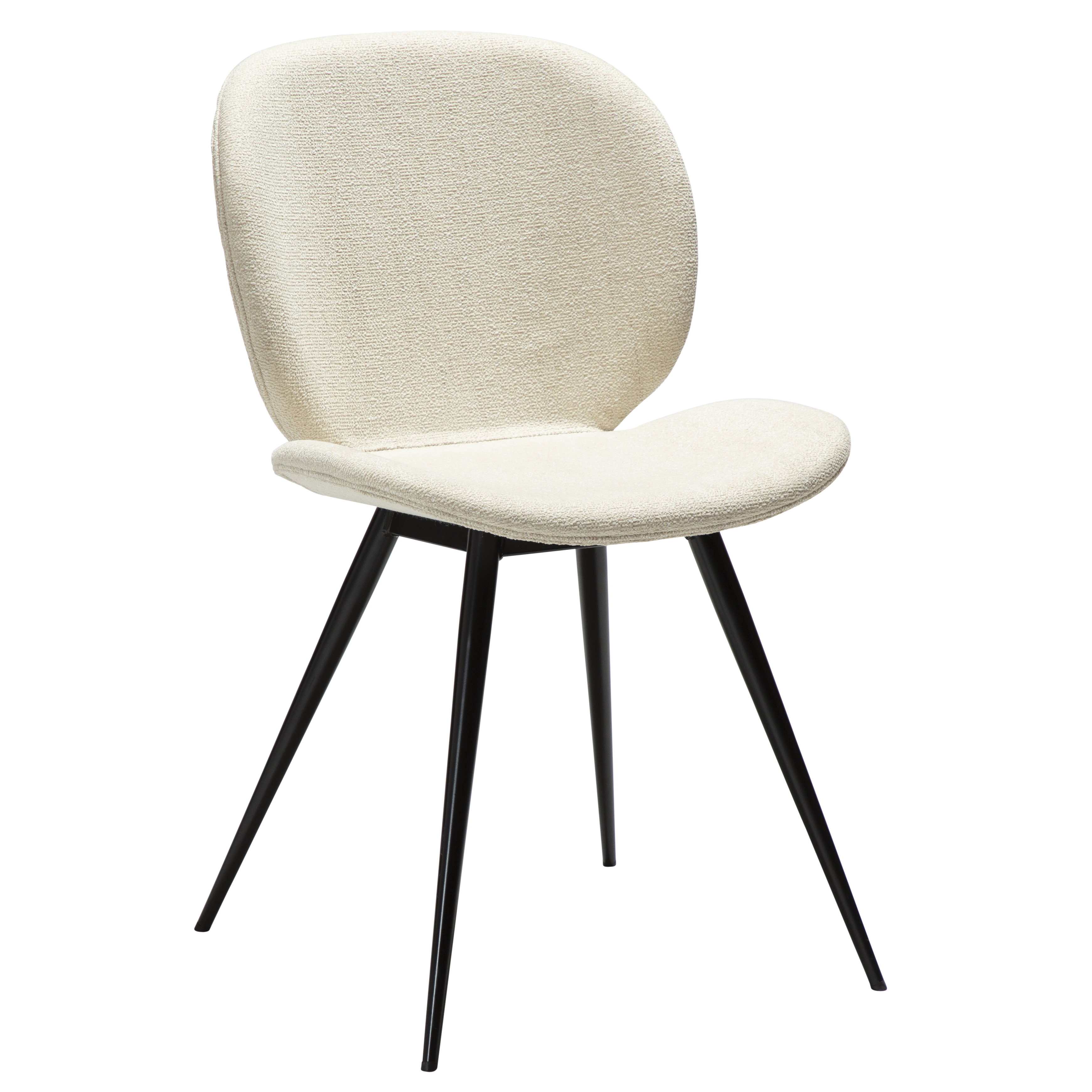 2-pack Dan Form - Cloud Matstol Boucle Ljusbeige/Svart