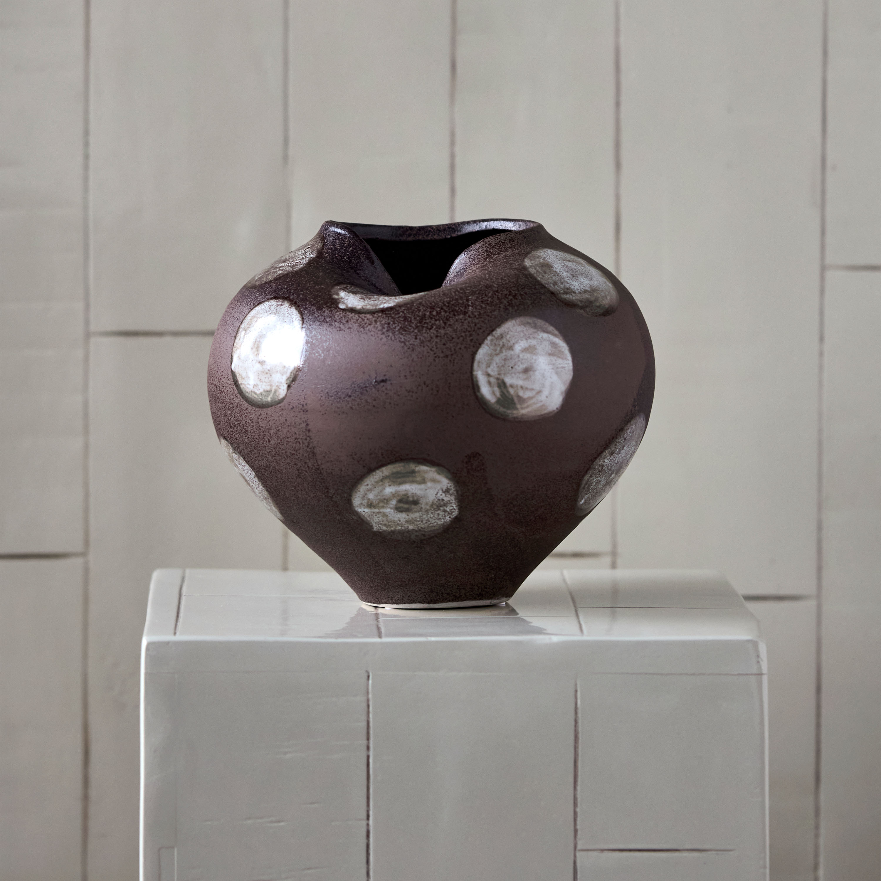 House Doctor Expo Maljakko Ruskea/Off-white 19 cm