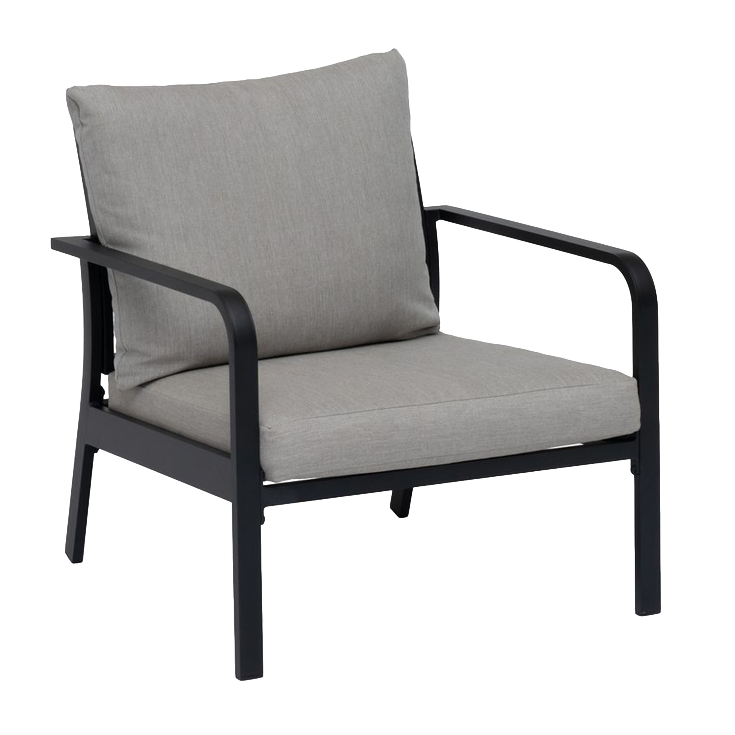 Hånger Loungestuhl Schwarz/Graubeige 82cm