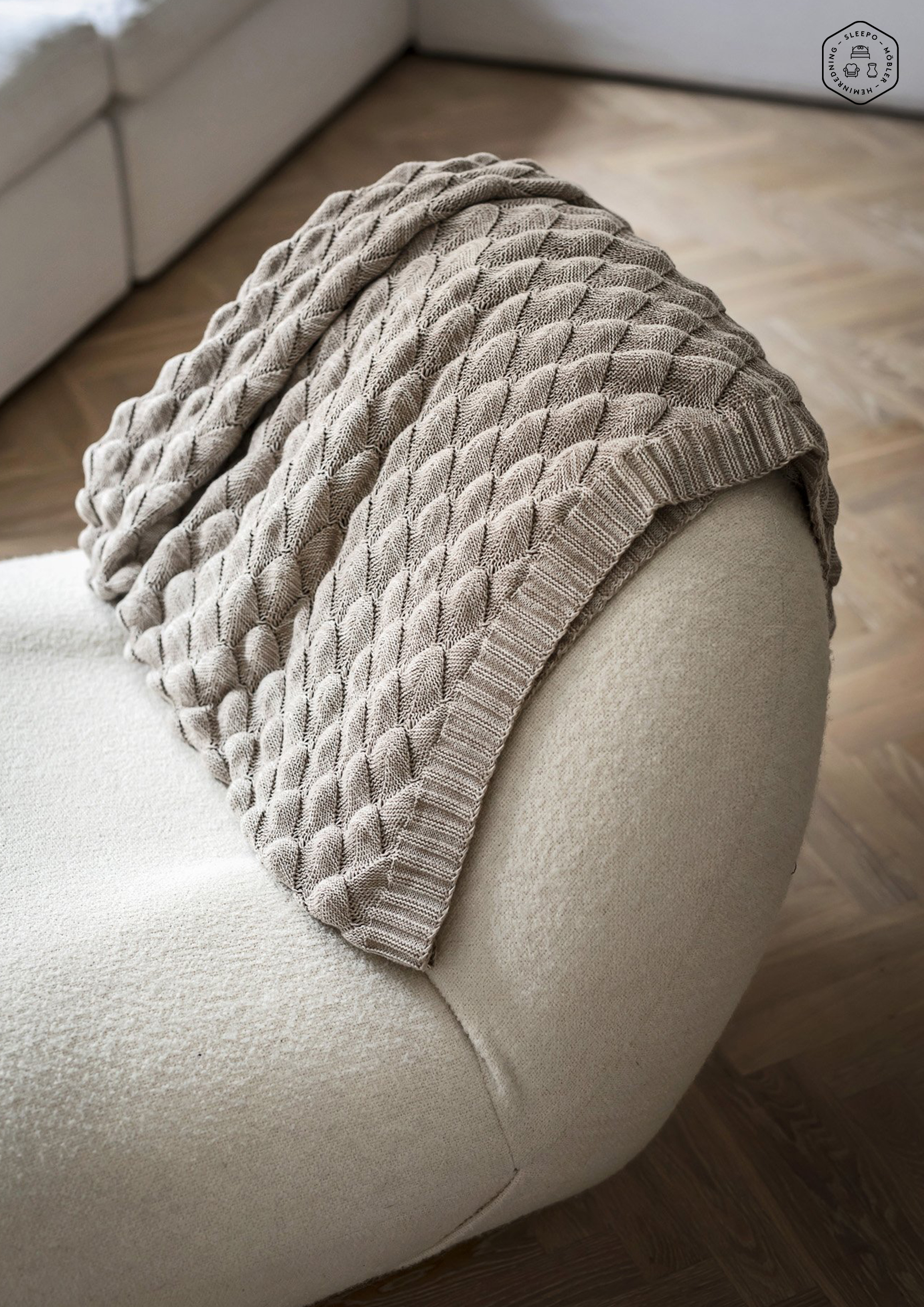 Classic Collection Gems Pläd Simply Taupe