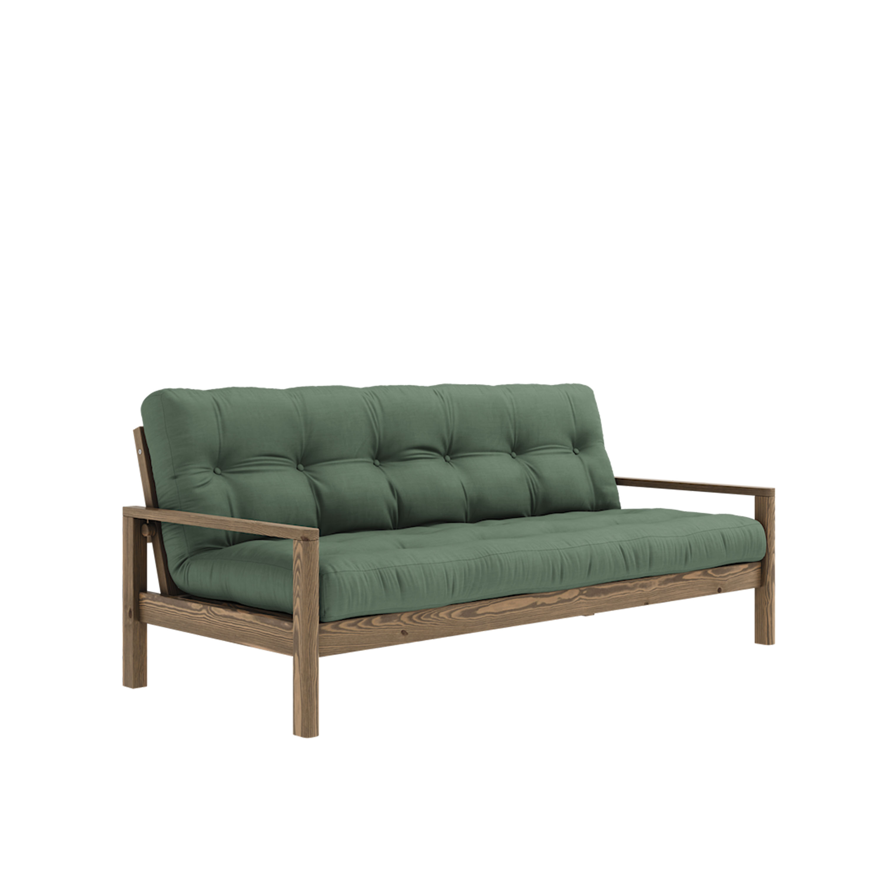 Knob Vuodesohva Ruskea/Oliivinvihreä vuodesohva 190 cm
