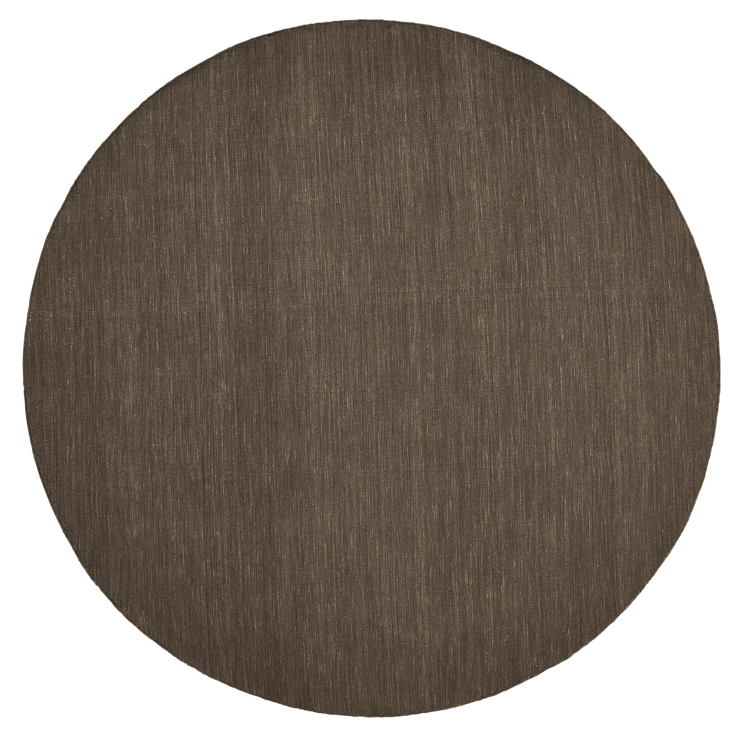 Jakobsdals - Classic Wollteppich Braun Ø150 cm - Wollteppiche