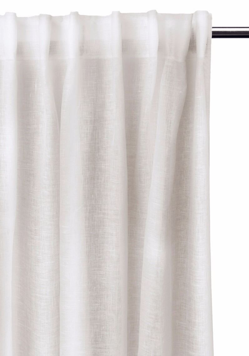 Dalsland Gardinlängd Linne White 250cm