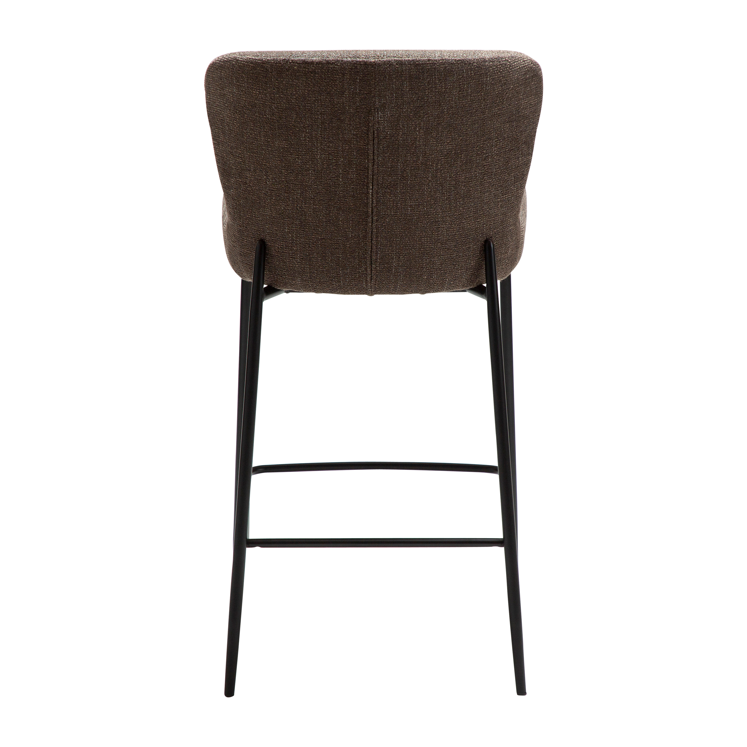 Dan Form Glam Barhocker Major Braun Bouclé