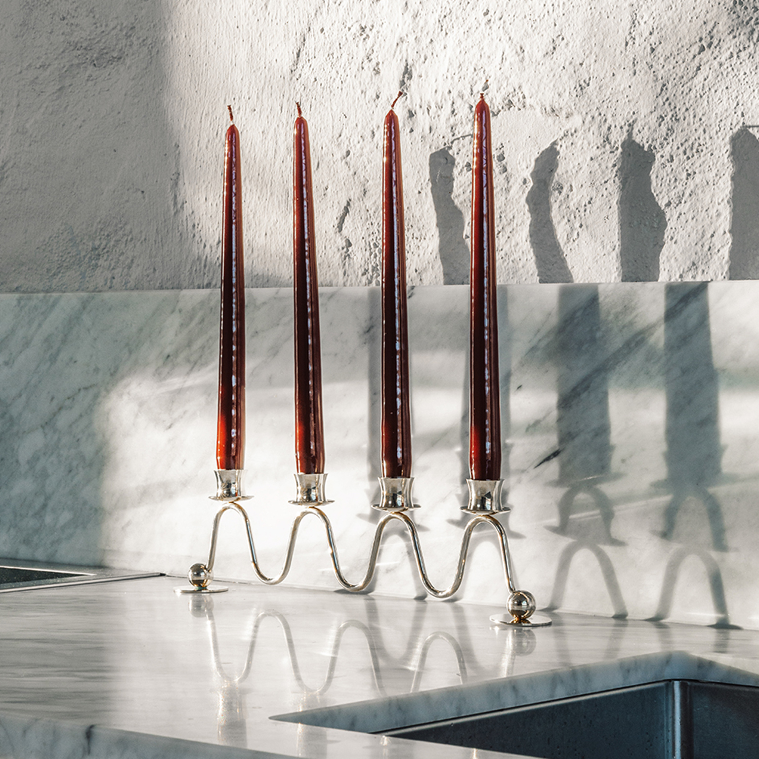 Hilke Collection Lignano Sabbiadoro 4 Ljusstake Silver