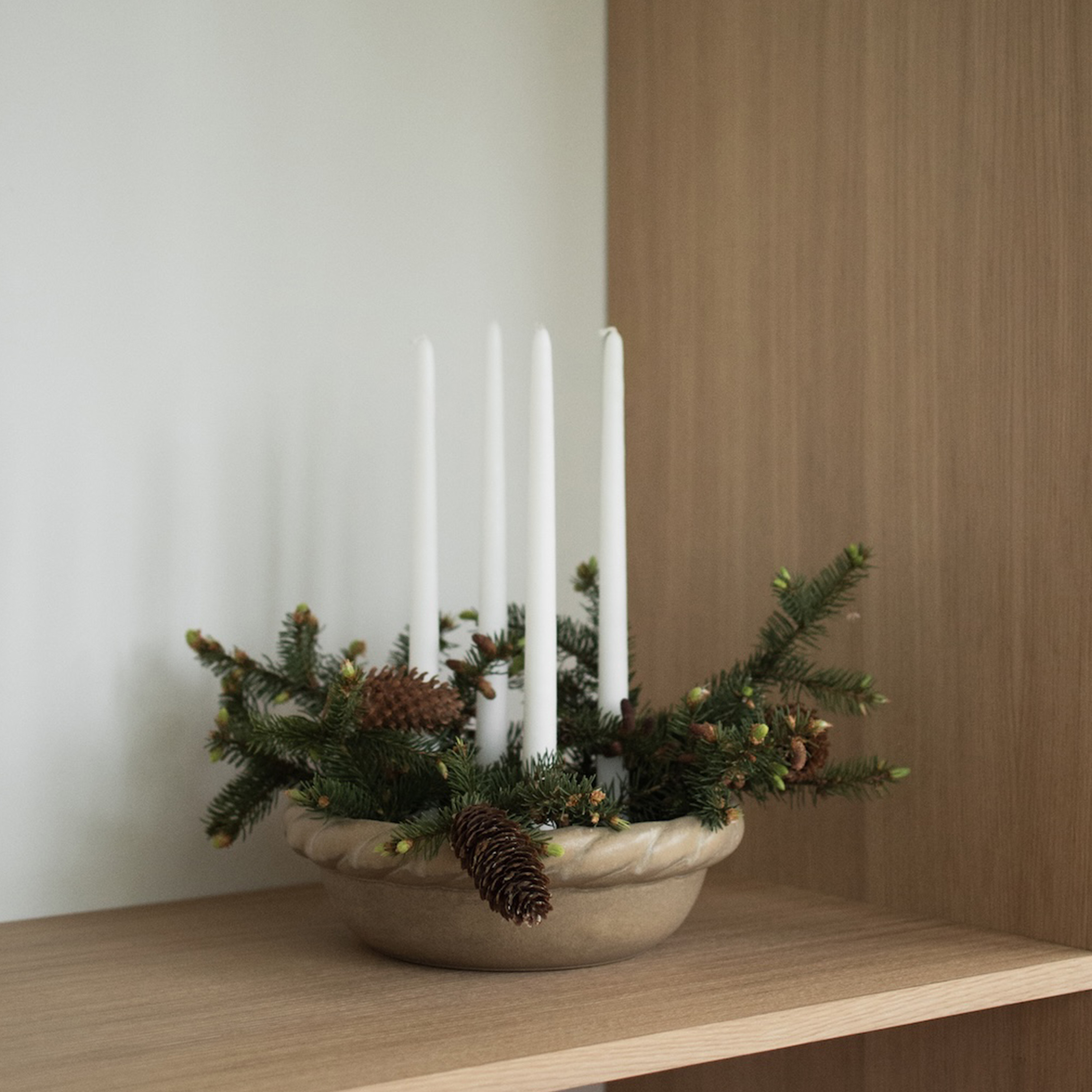 DBKD Twine Ljusstake Beige Ø30