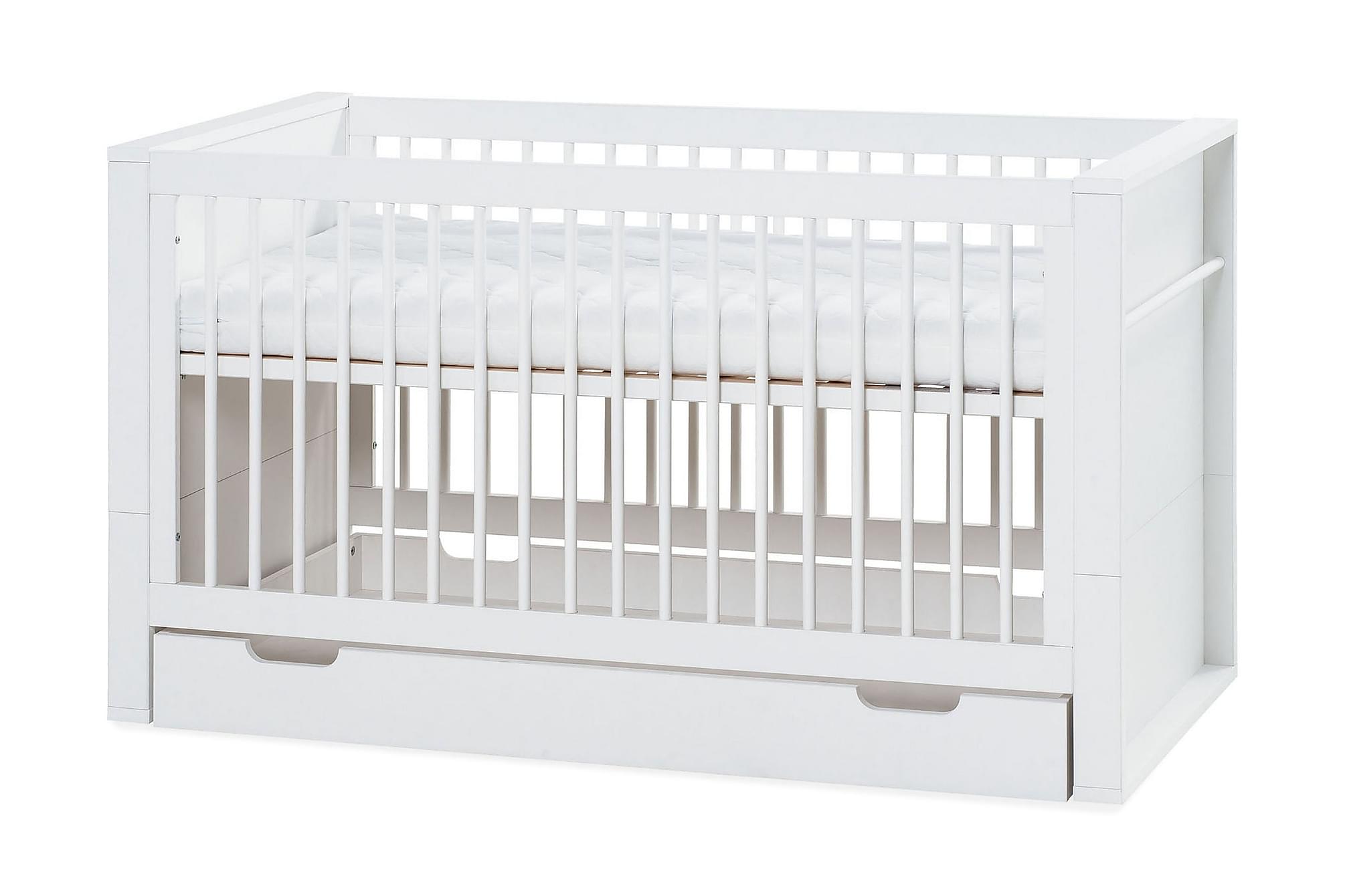 Nordic Home - Milan Spjälsäng Vit 70x140