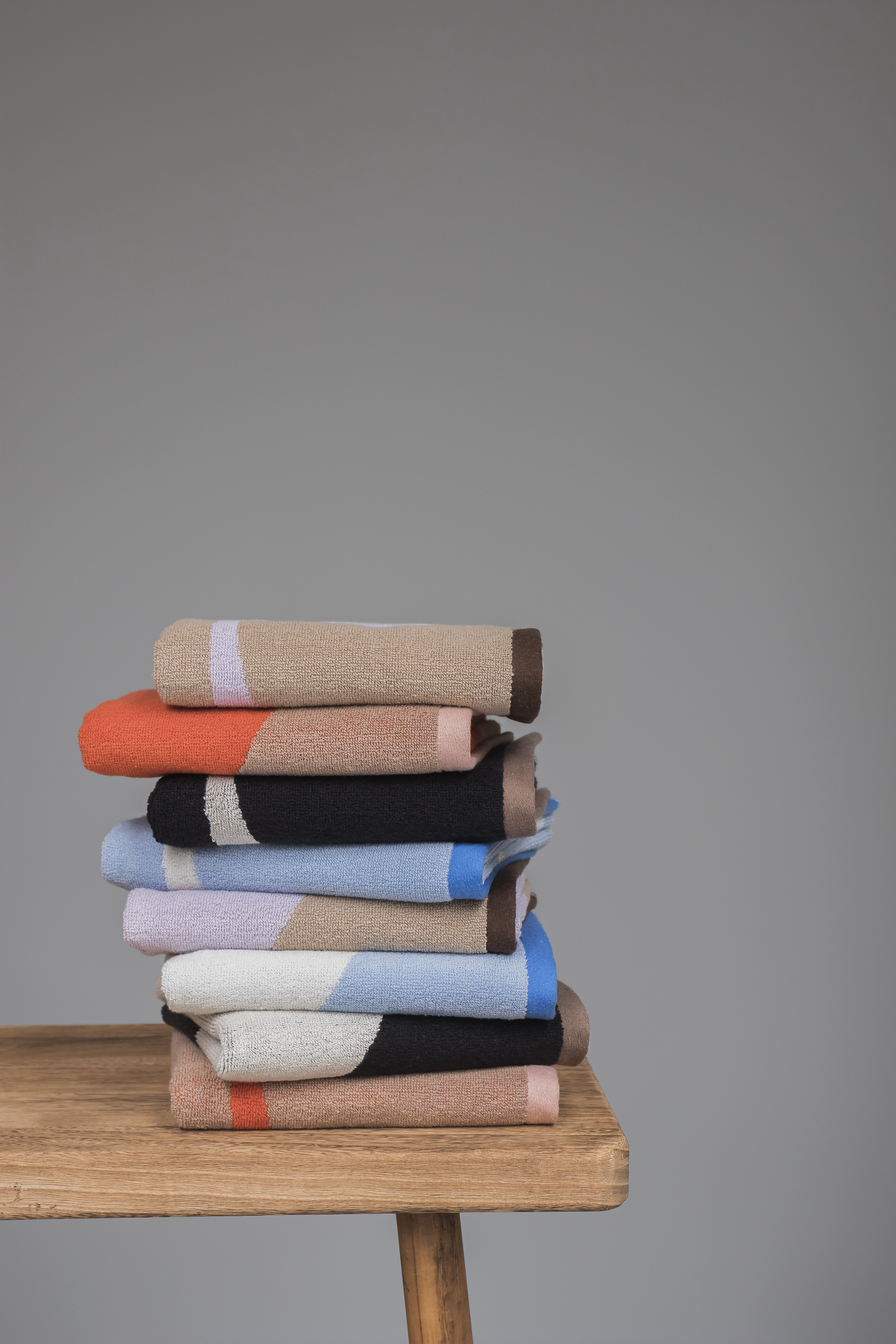 Mette Ditmer Nova Arte Handduk Sand/Lilac 50x90 2-pack