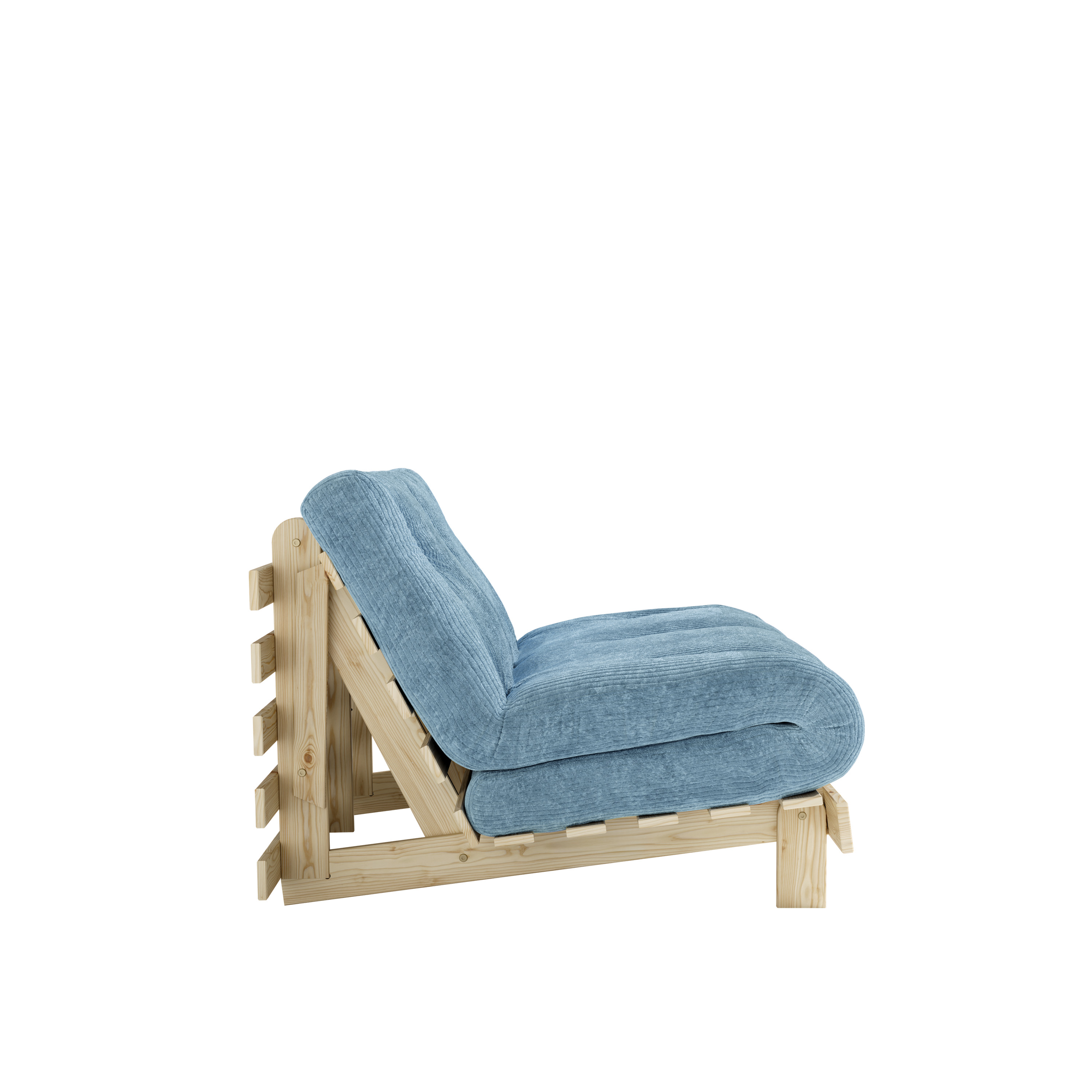 Karup Design Roots Sovesofa Raw/Hazy Blue 140cm