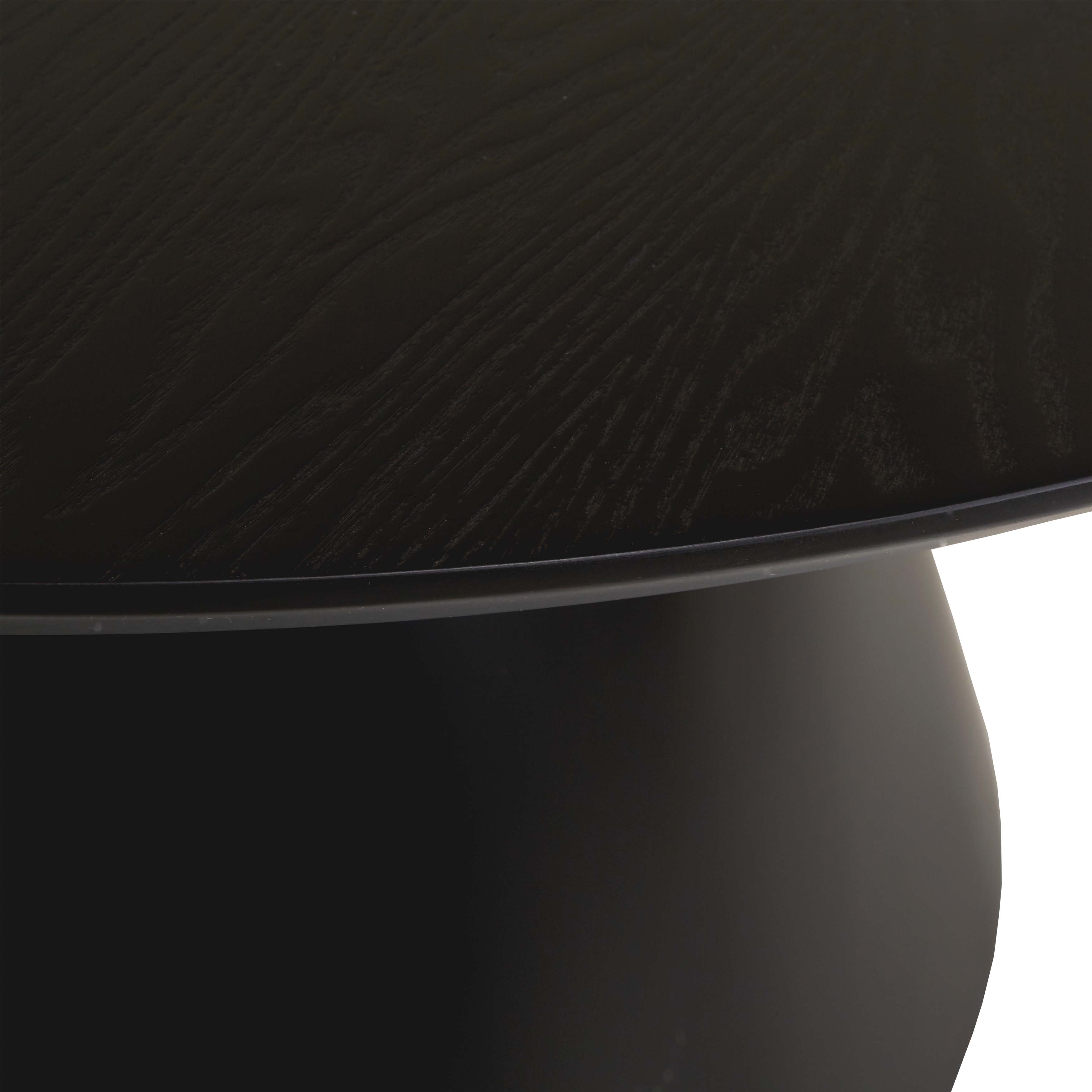 Nordic Home Myra Couchtisch Schwarz Ø110