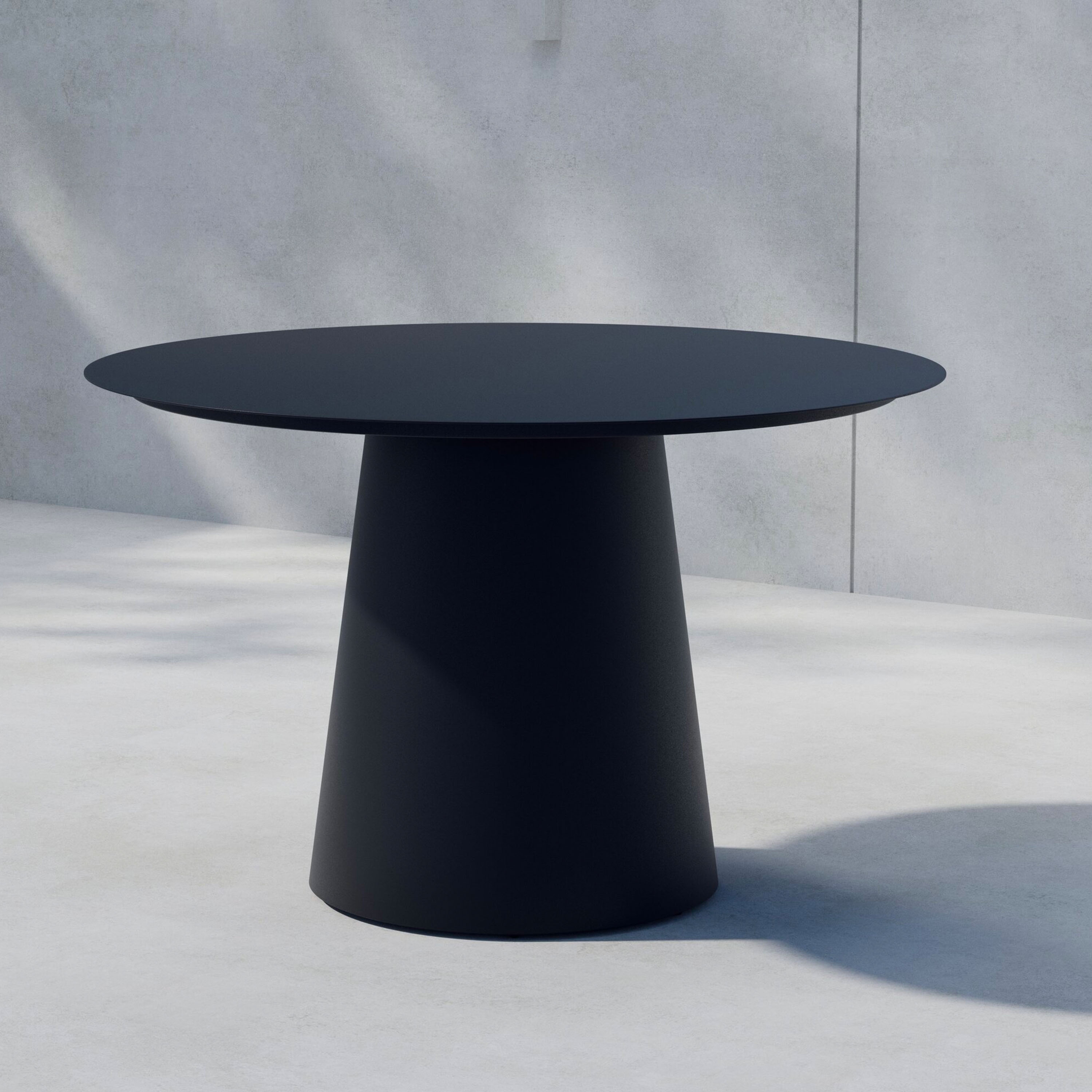 Venture Home Lanzo Matbord Black Ø120