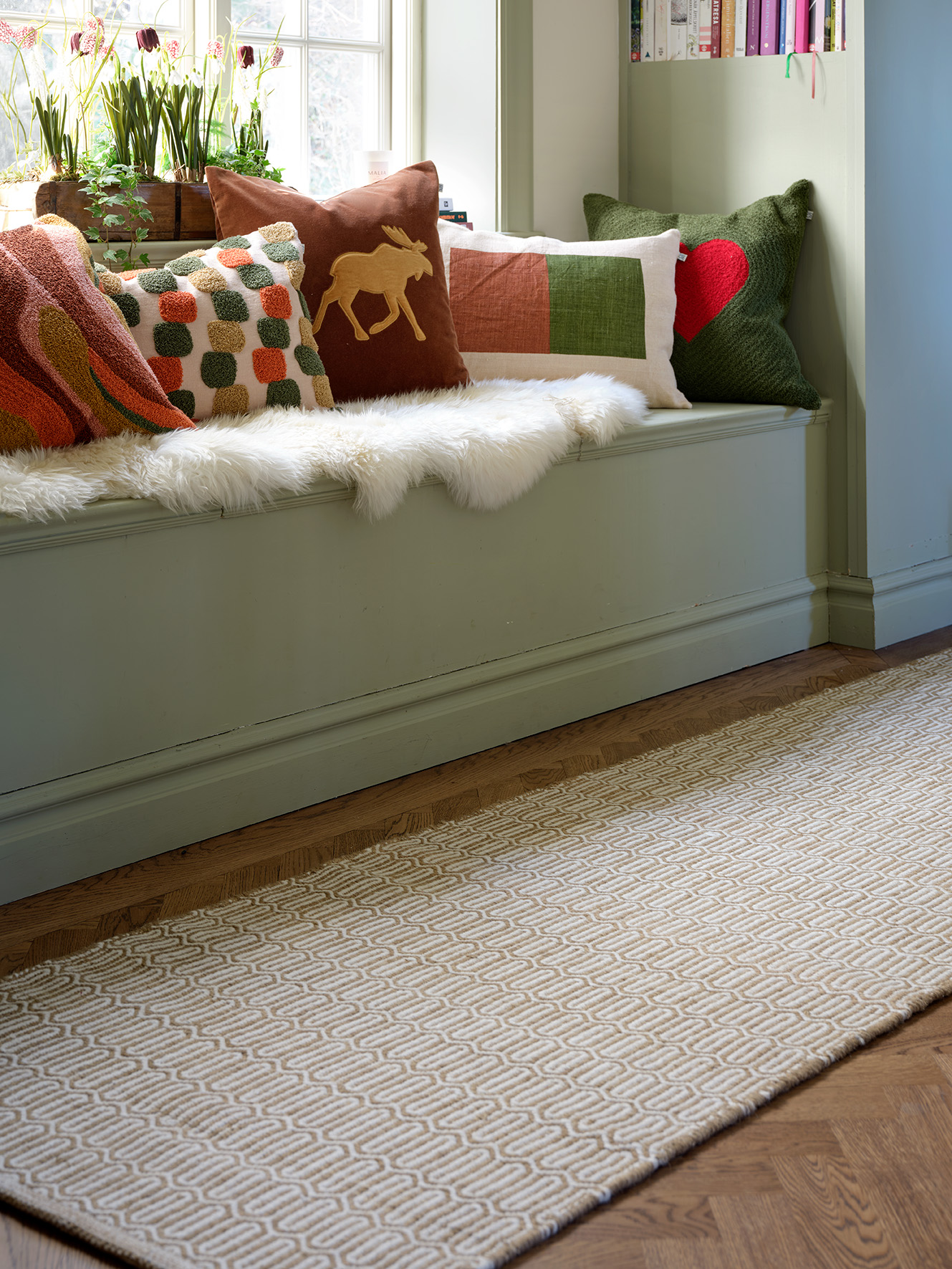 Chhatwal &amp; Jonsson Mohini Gångmatta Ull Beige 80x250