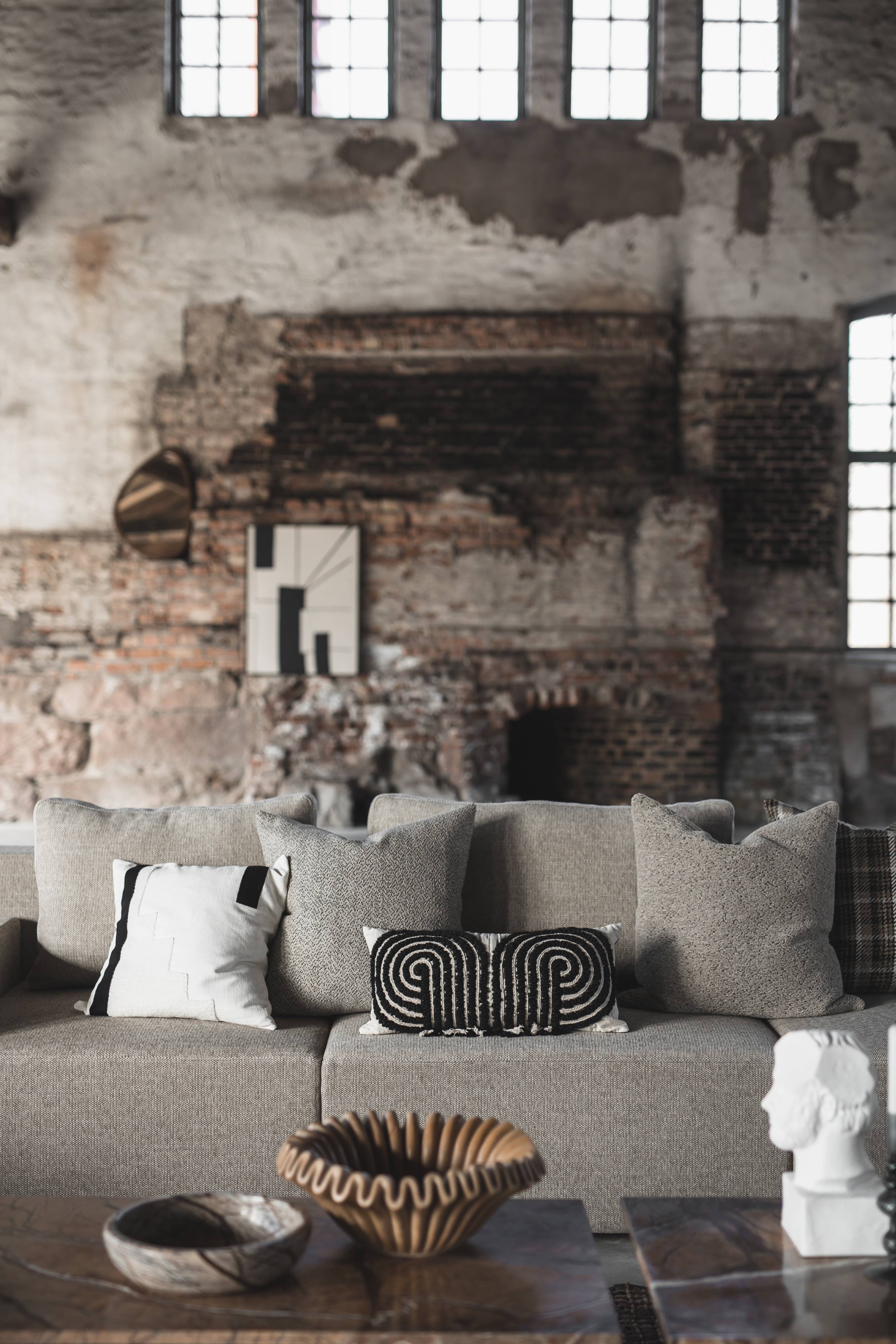 Jakobsdals Bianca Kissenbezug Weiß/Schwarz 50x50 cm