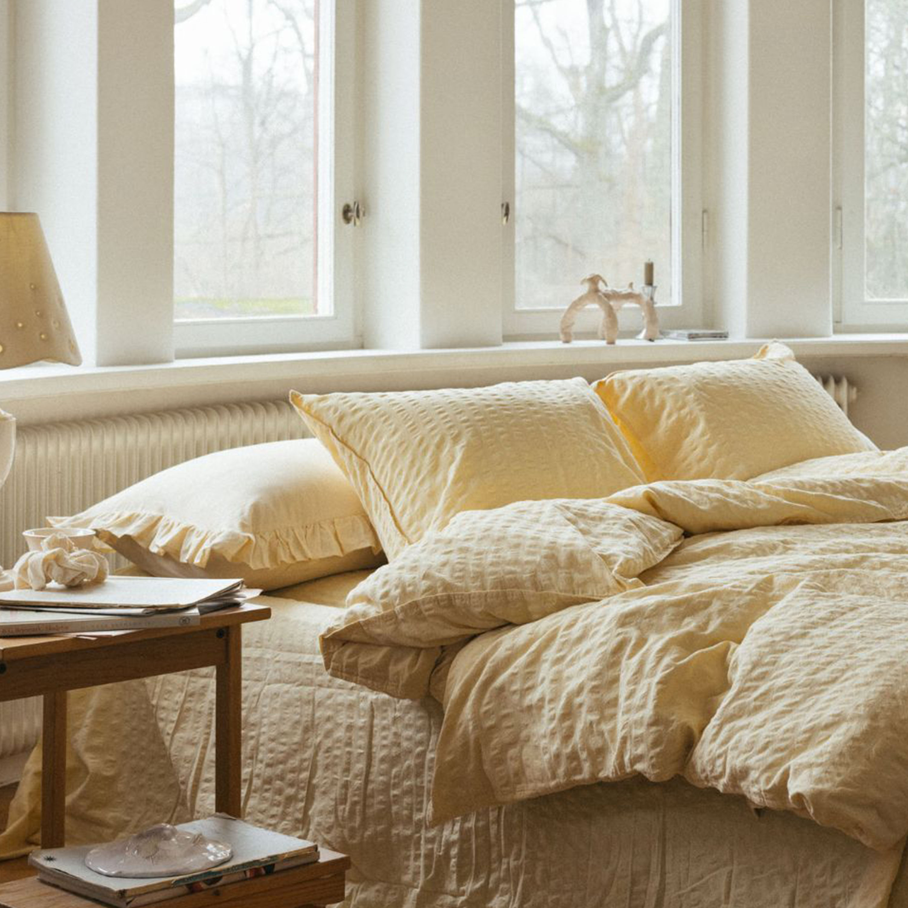 Midnatt Brie Putetrekk Gul 50x60 2-pakning