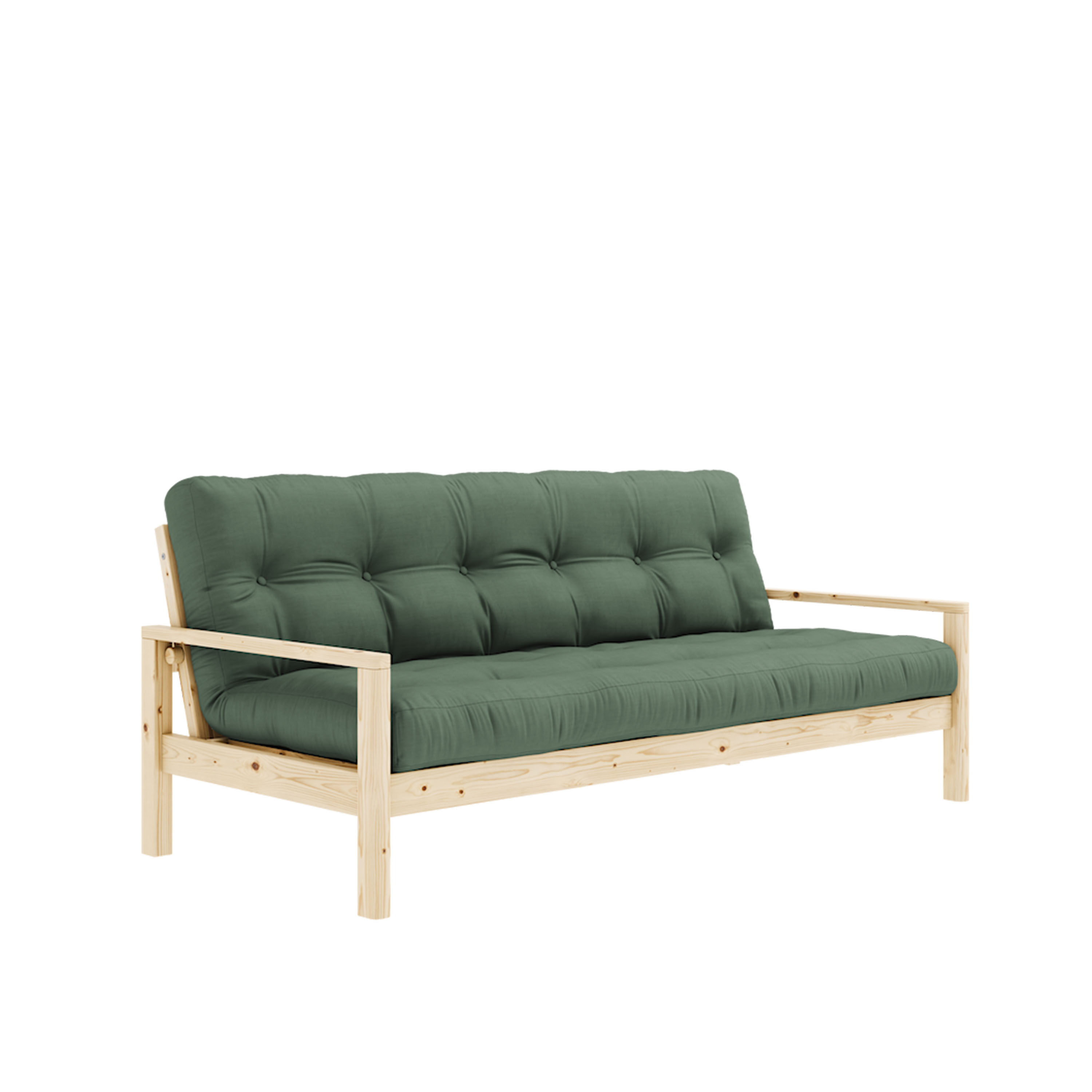 Knob Vuodesohva Luonnonväri/Oliivinvihreä 190cm