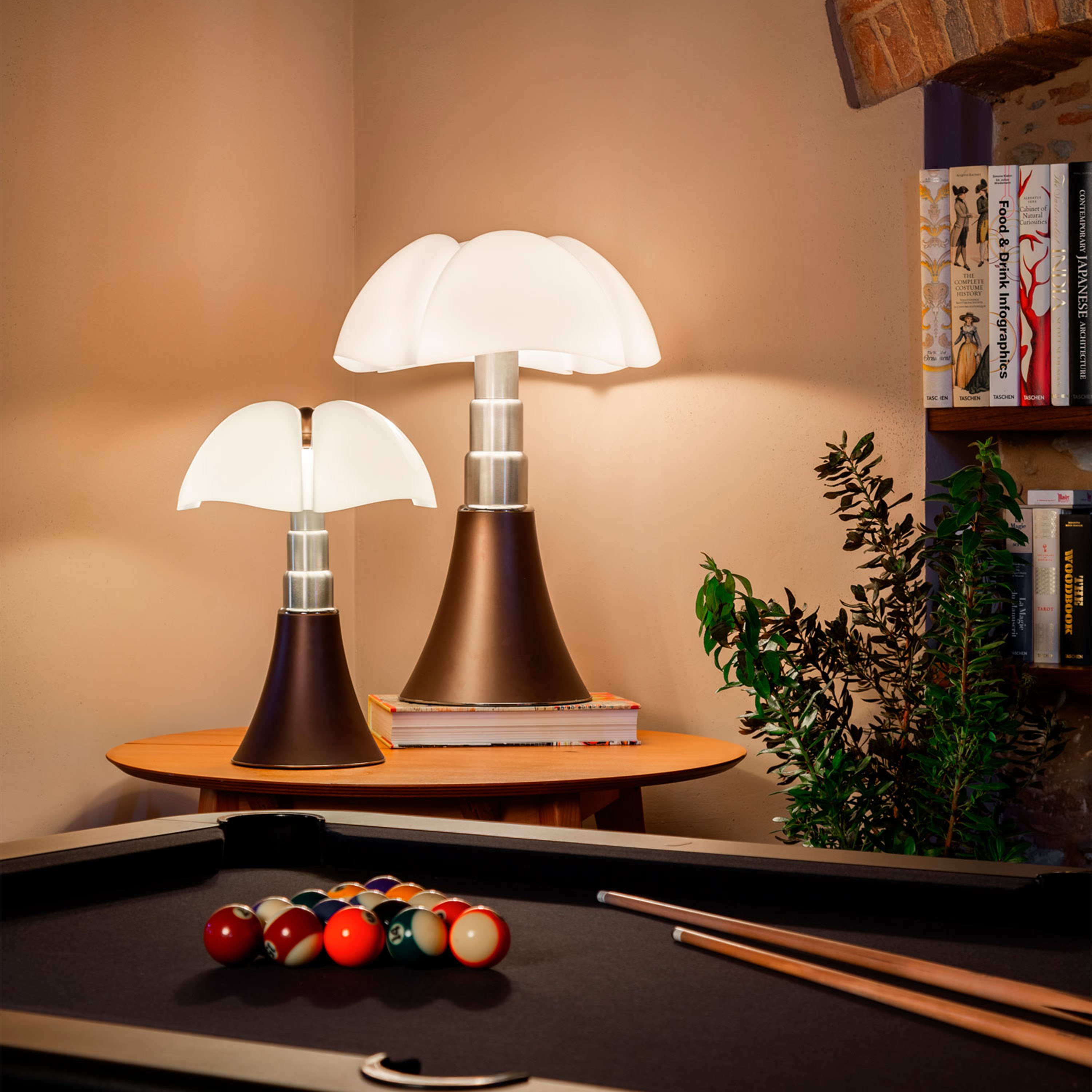 Martinelli Luce Pipistrello Mini Bordslampa Dimbar LED Bronze