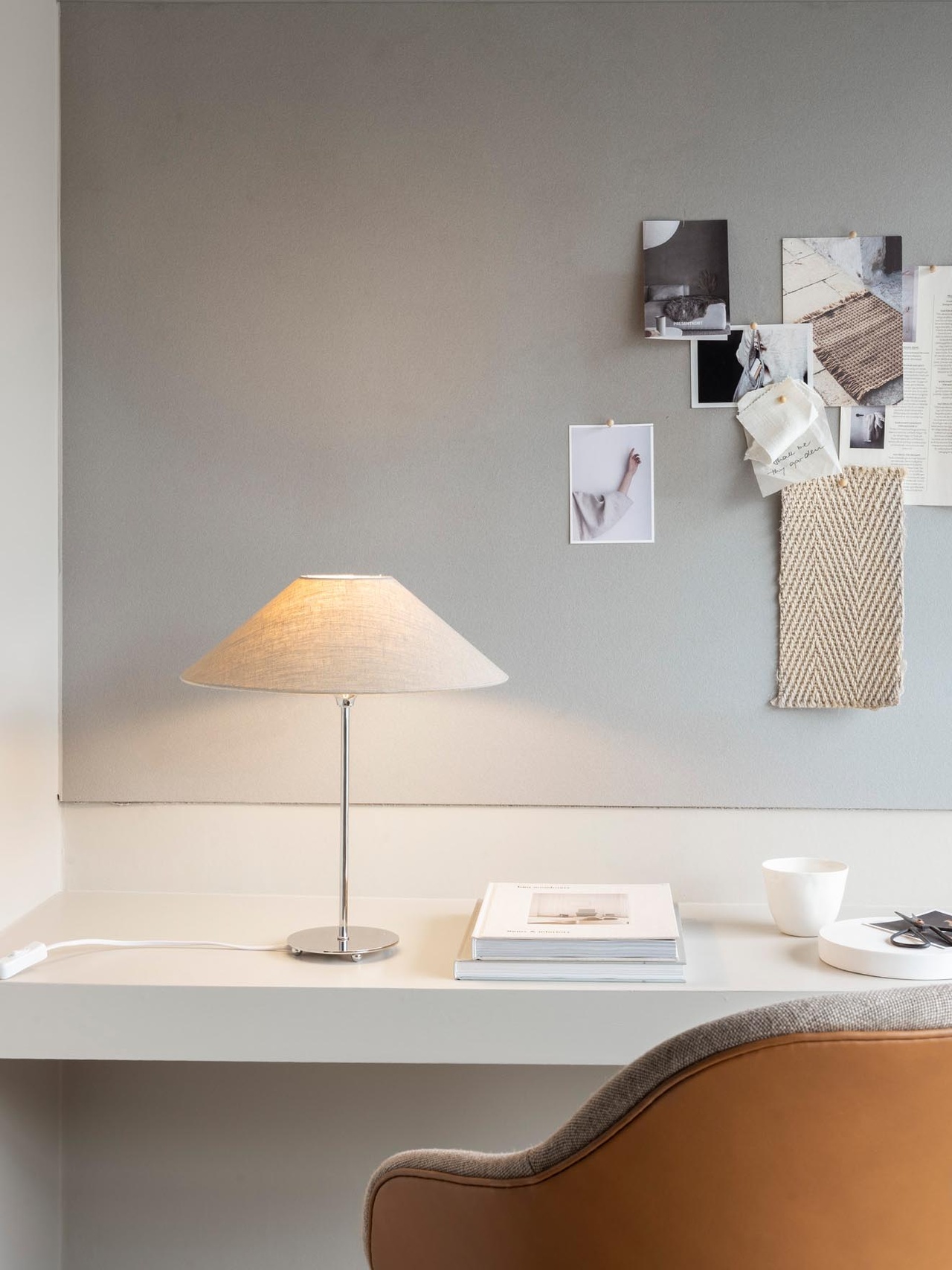 Watt &amp; Veke Line Lampfot Silver 35cm