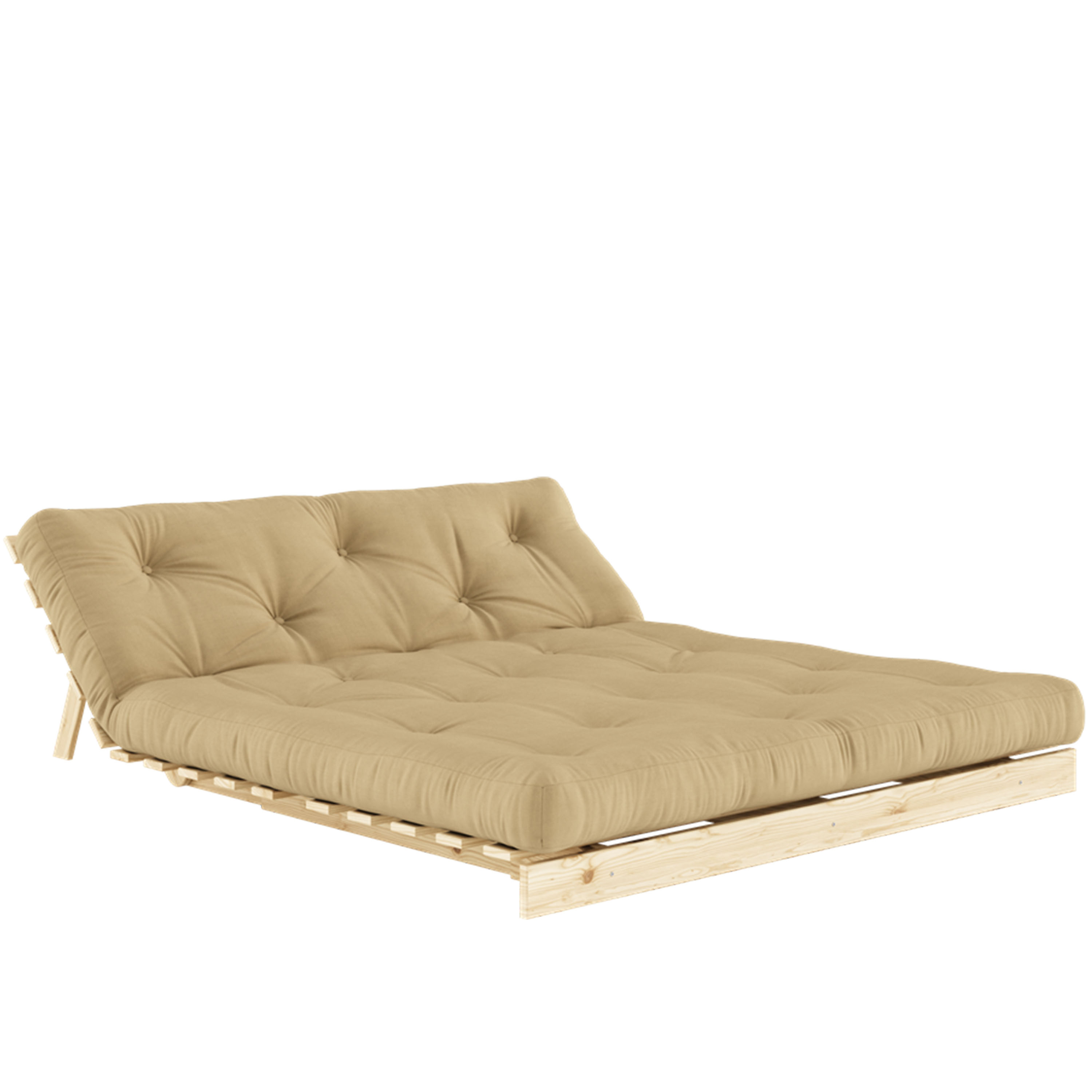 Karup Design Roots Schlafsofa Natur/Weizenbeige 160cm