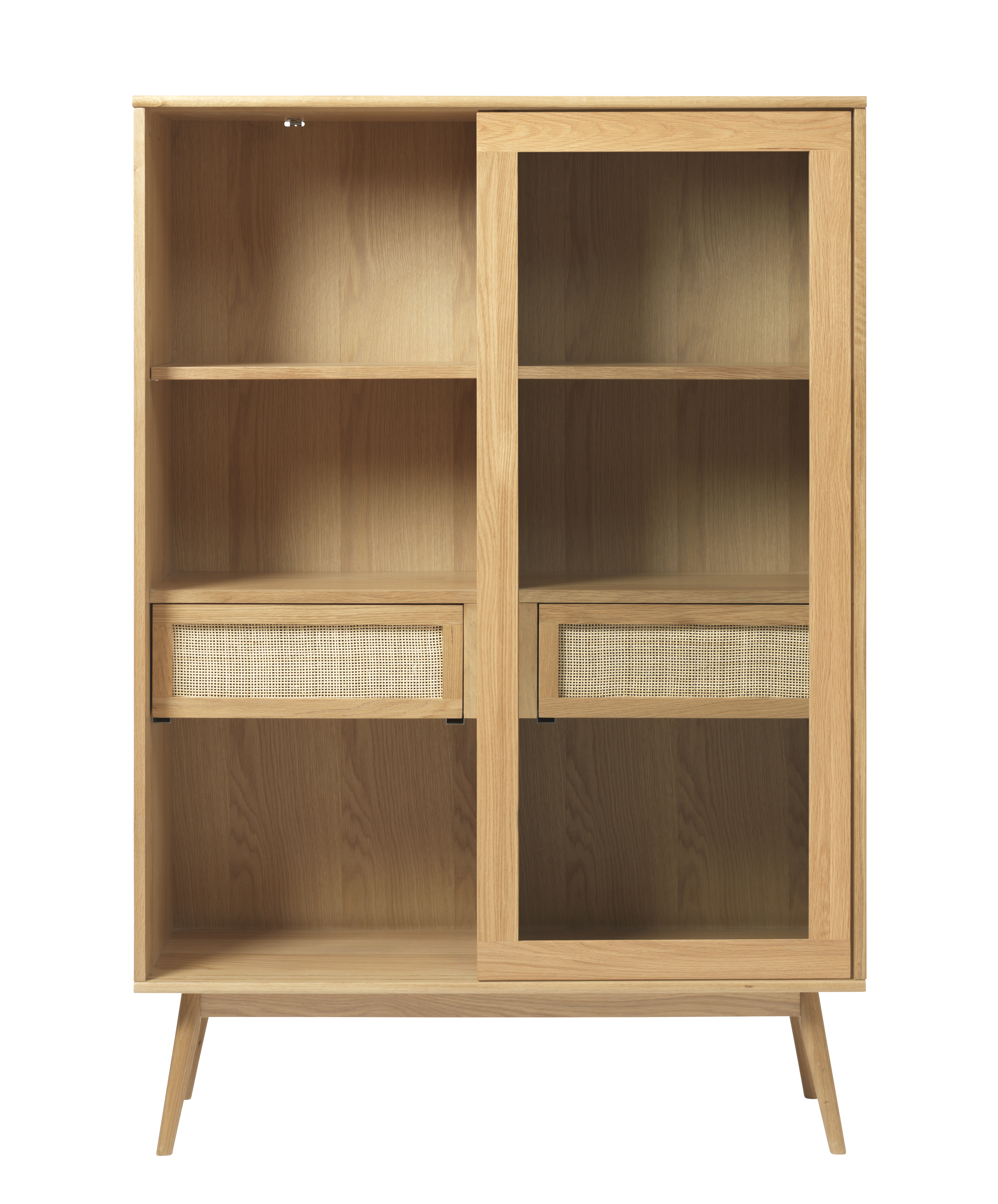 Nordic Home Sofia Vitriinikaappi Natural Oak 160cm