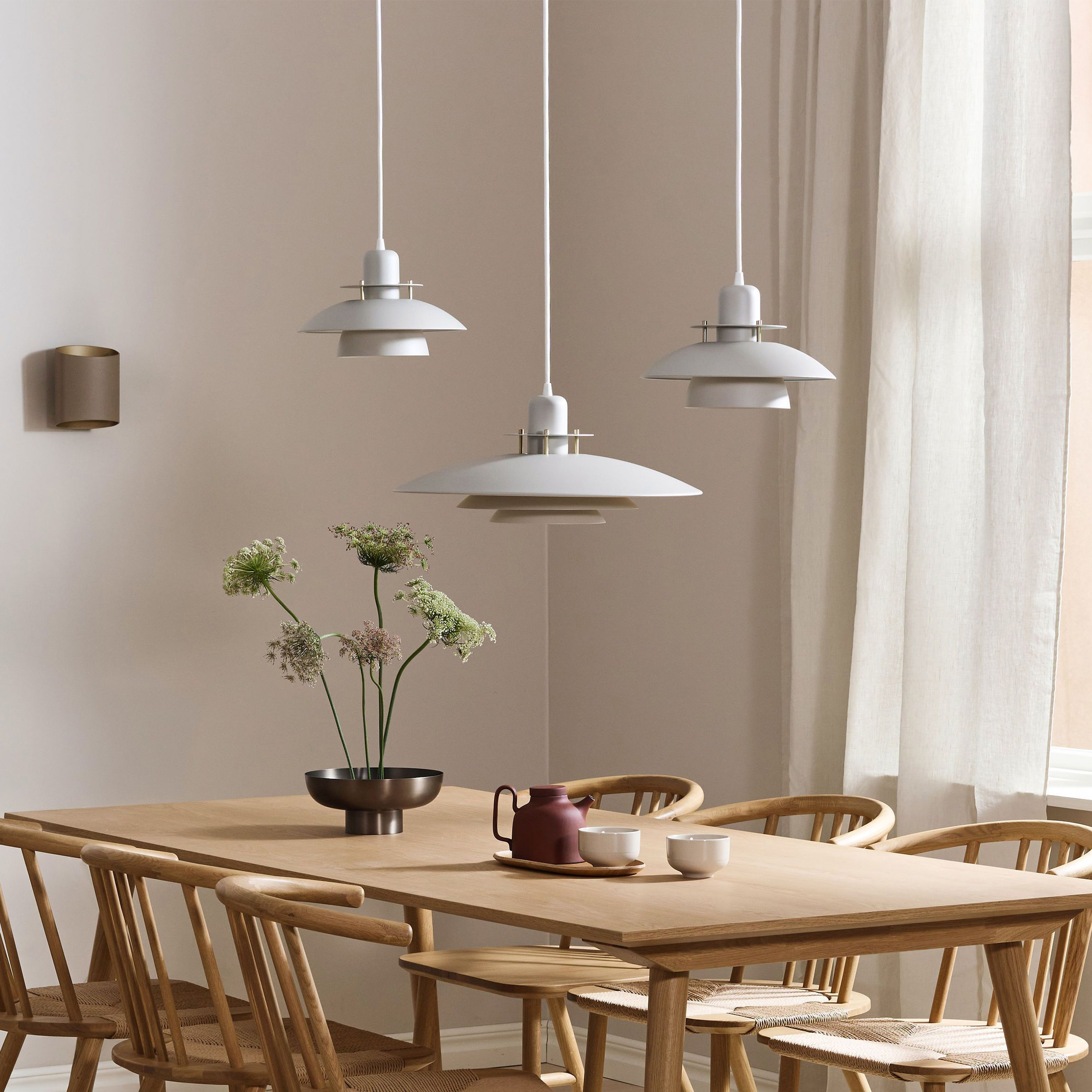 Belid Primus IV kattovalaisin kiiltävä valkoinen/kromi Ø28