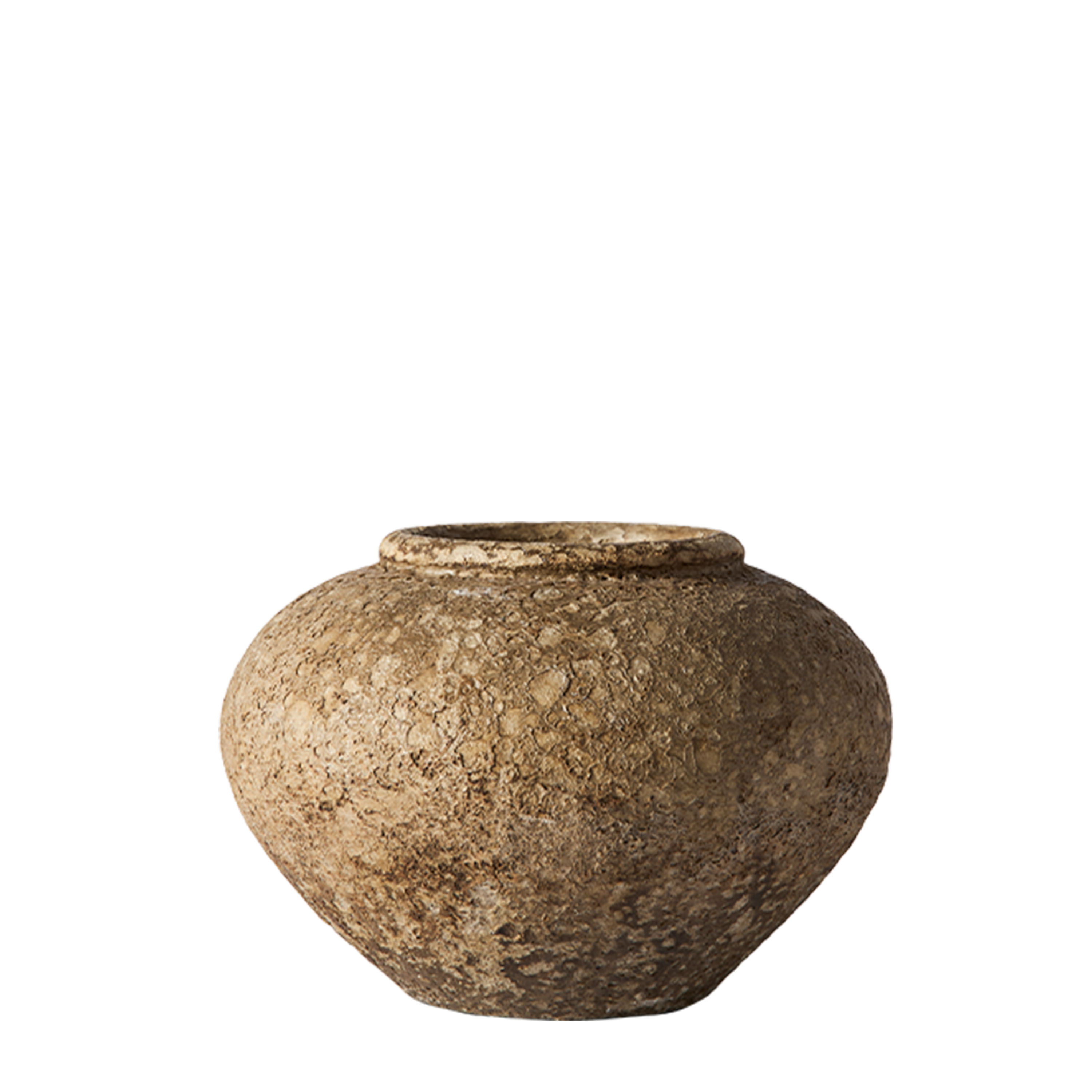 Luna Kruka Beige Terracotta Ø25