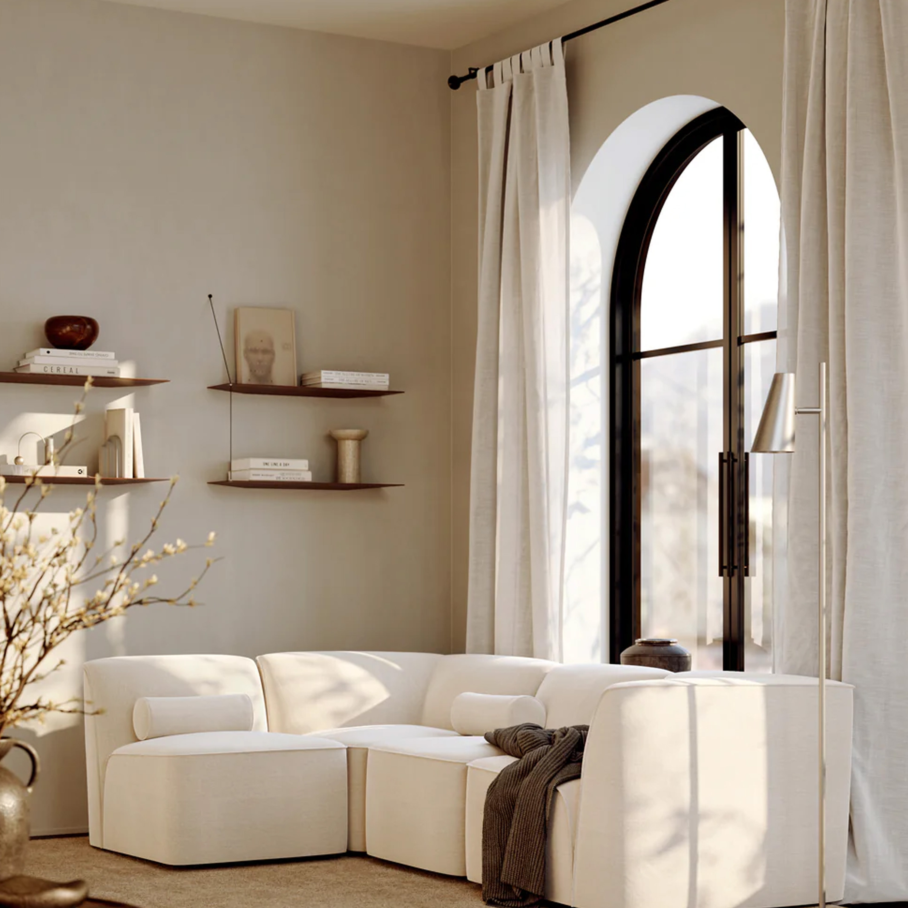 Woud Stedge Hylle Røkt Eik 80x120