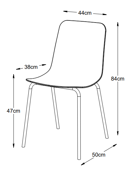 Nordic Home Eva Ruokatuoli Grey