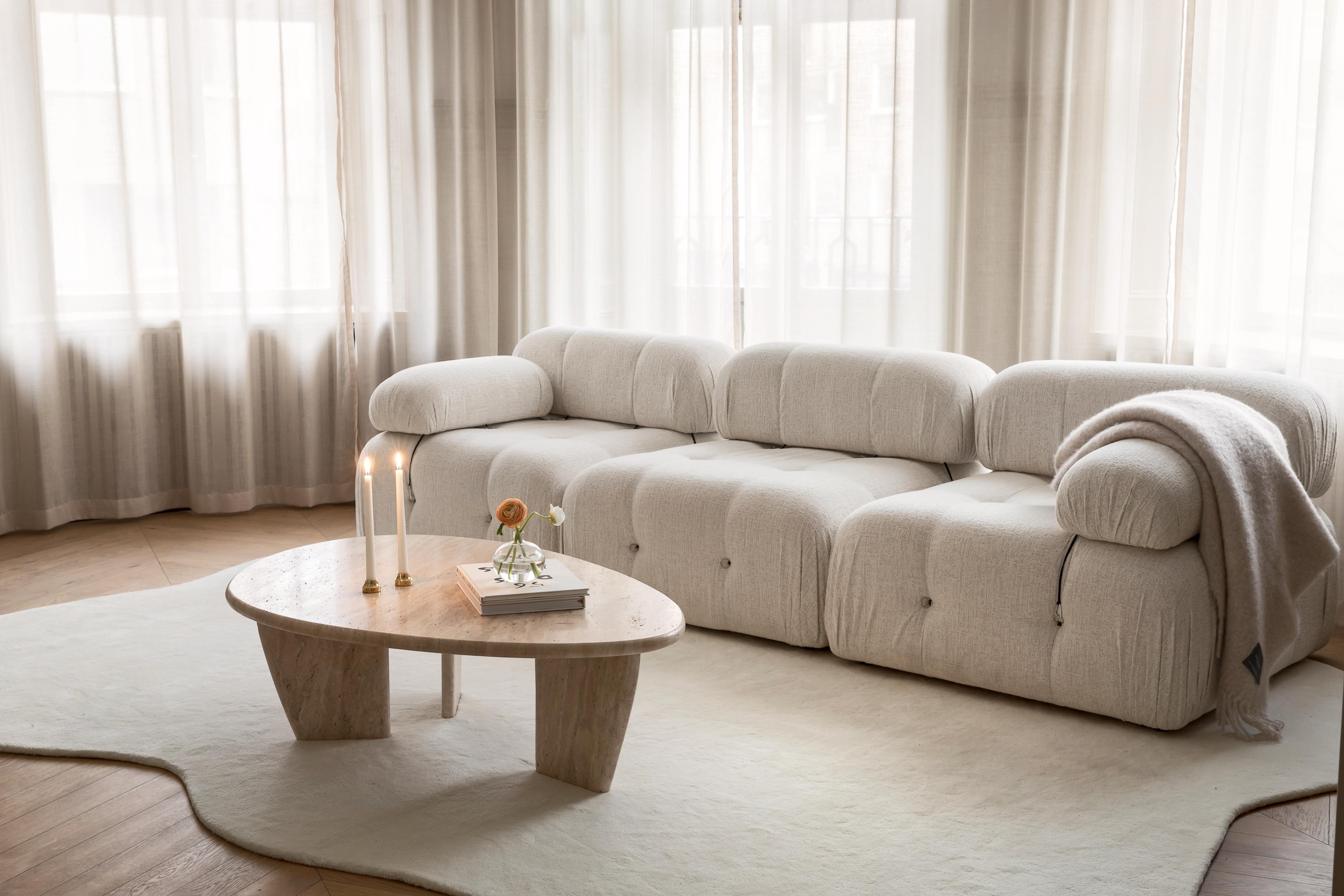 Blanca 3-sits Soffa Cream