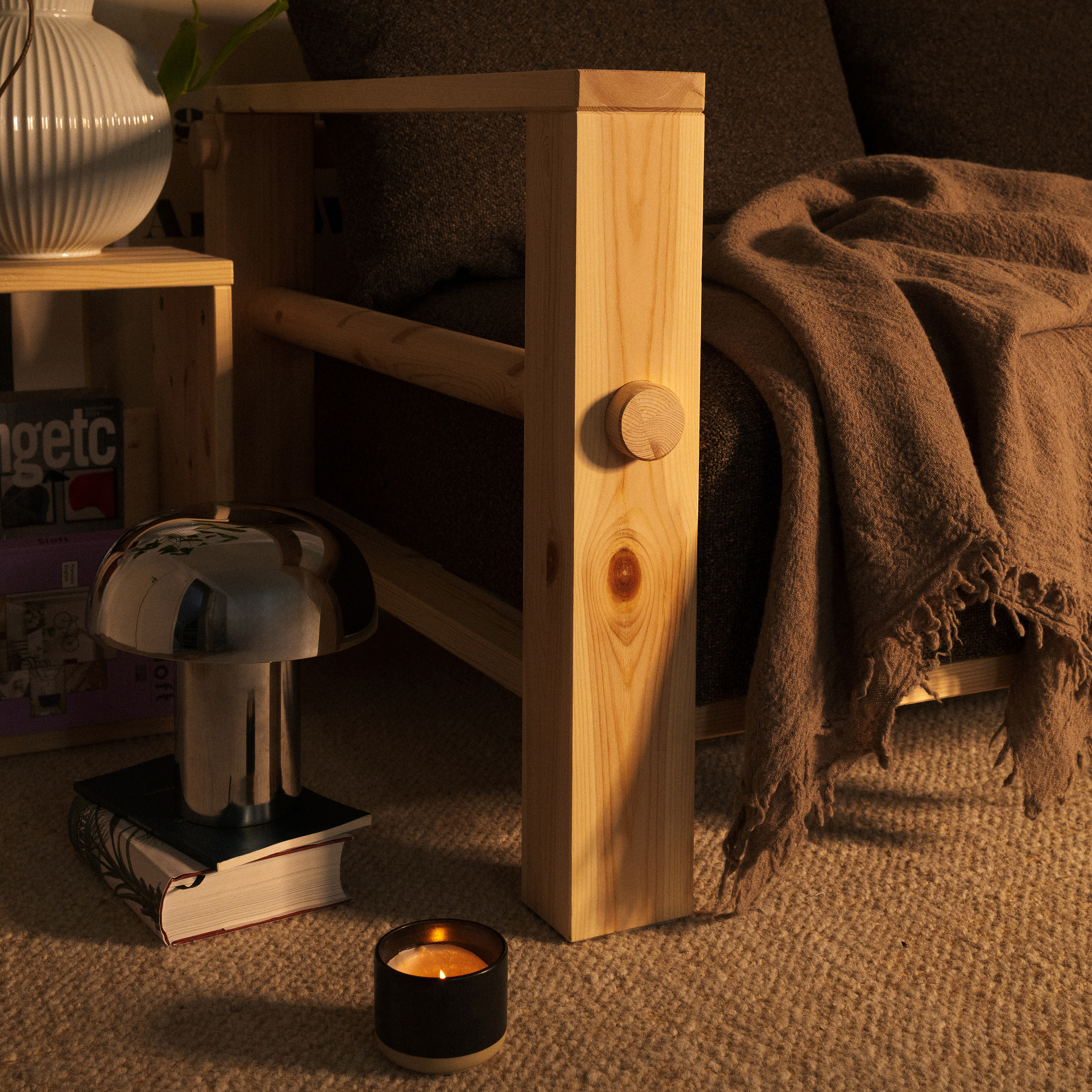 Karup Design Bare Bäddsoffa Raw/Mellow Brown