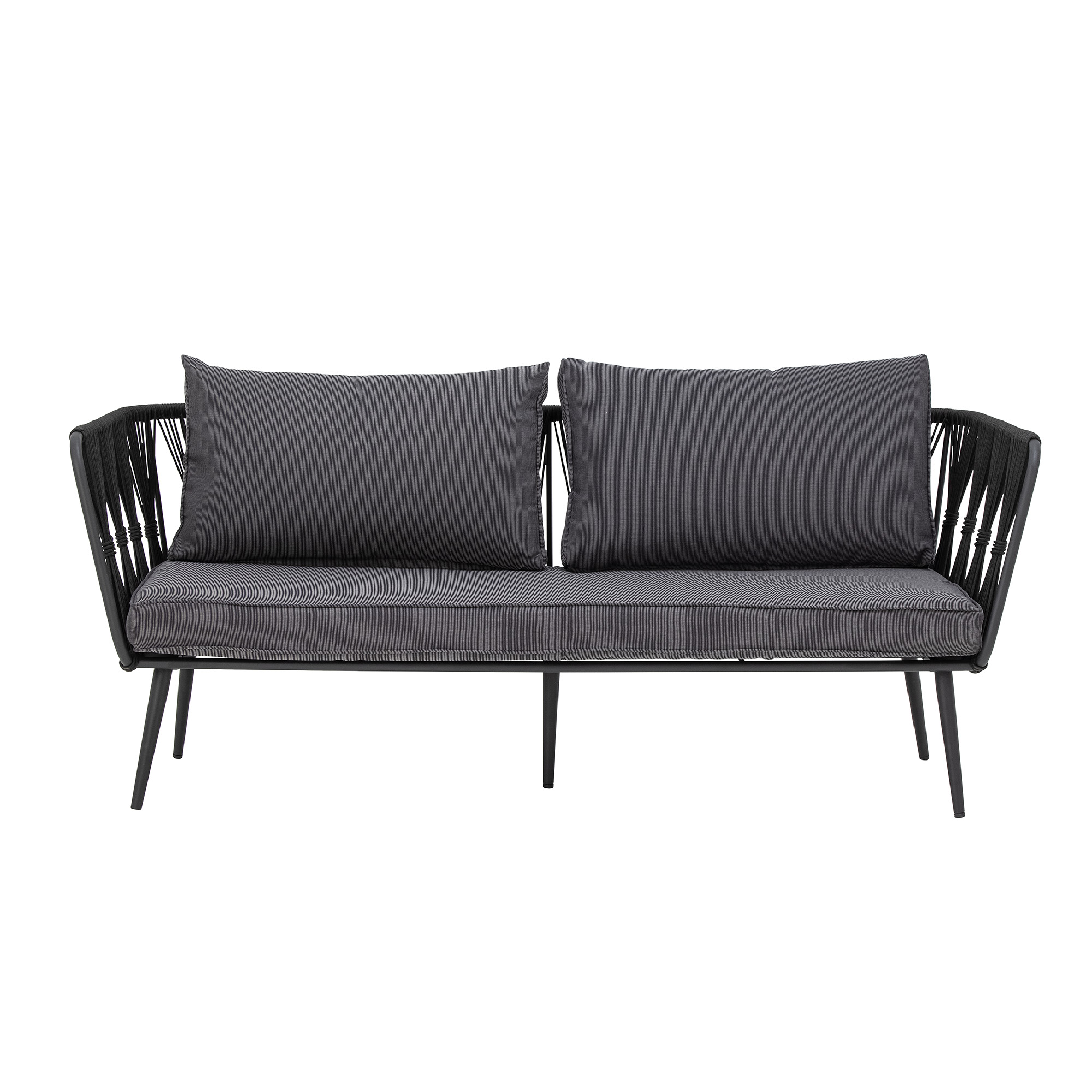 Bloomingville - Pavone Loungesofa Schwarz 174cm - Gartensofa