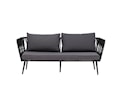 Pavone Loungesoffa Svart 174cm