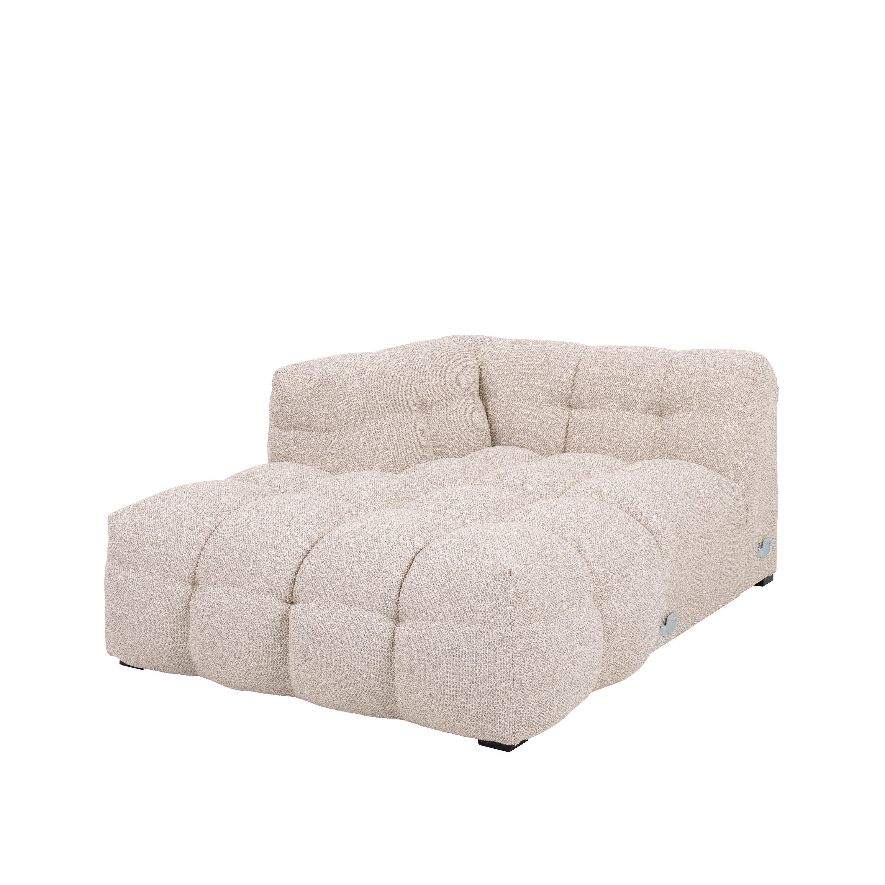 Billie Siatlongimoduuli Vasen Käsinoja Beige Bouclé 118cm