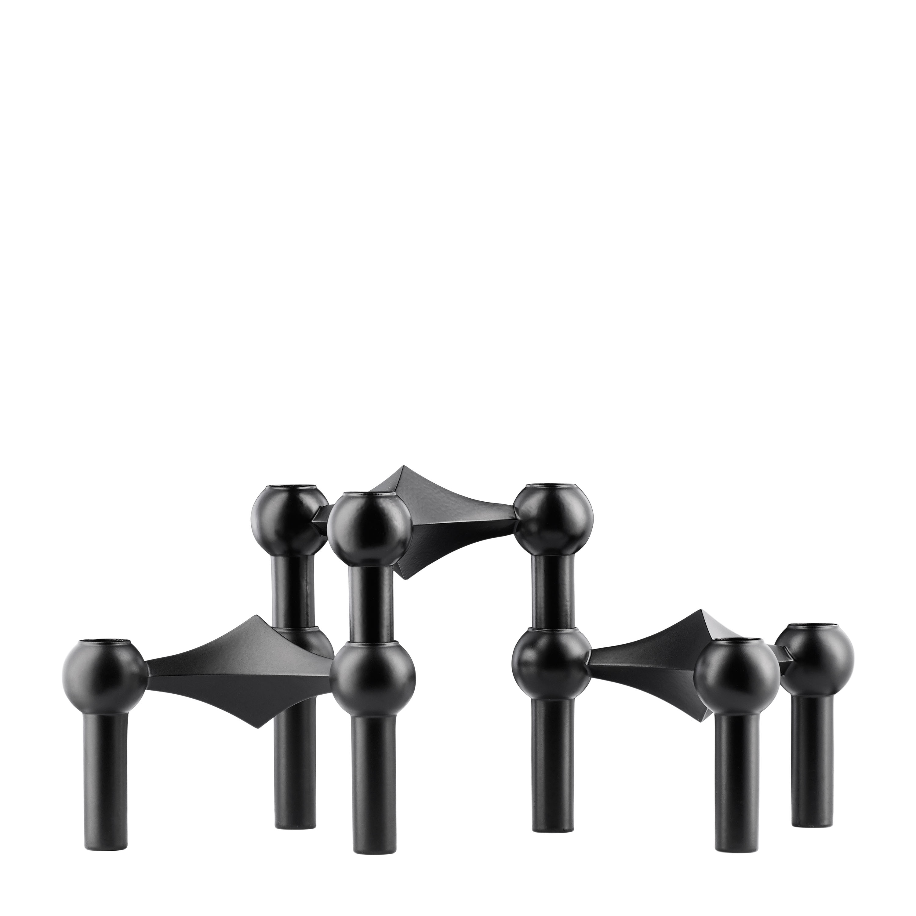 STOFF Nagel Ljusstake Black 3-pack