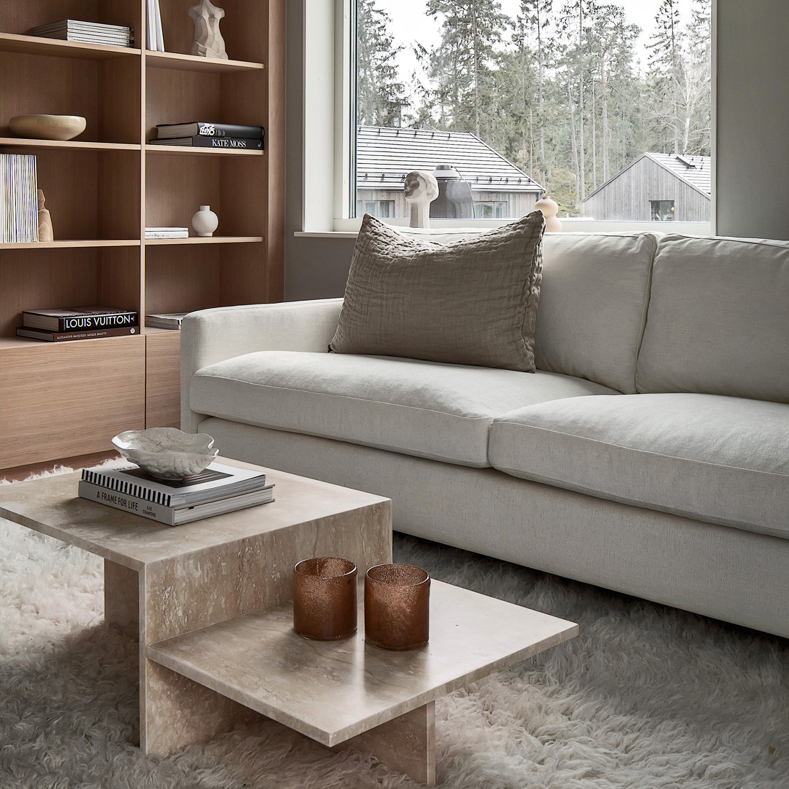 Sleepo Collection Åre 2-sits Soffa Vit 177cm