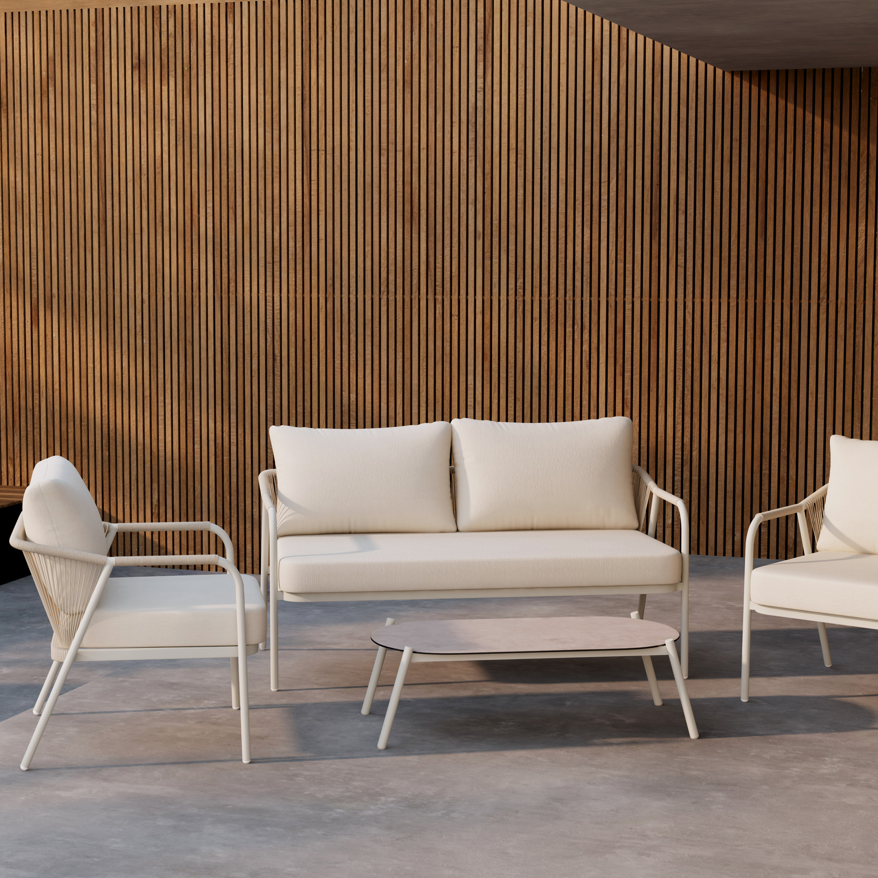 Venture Home Sicily Loungeset Beige/Beige