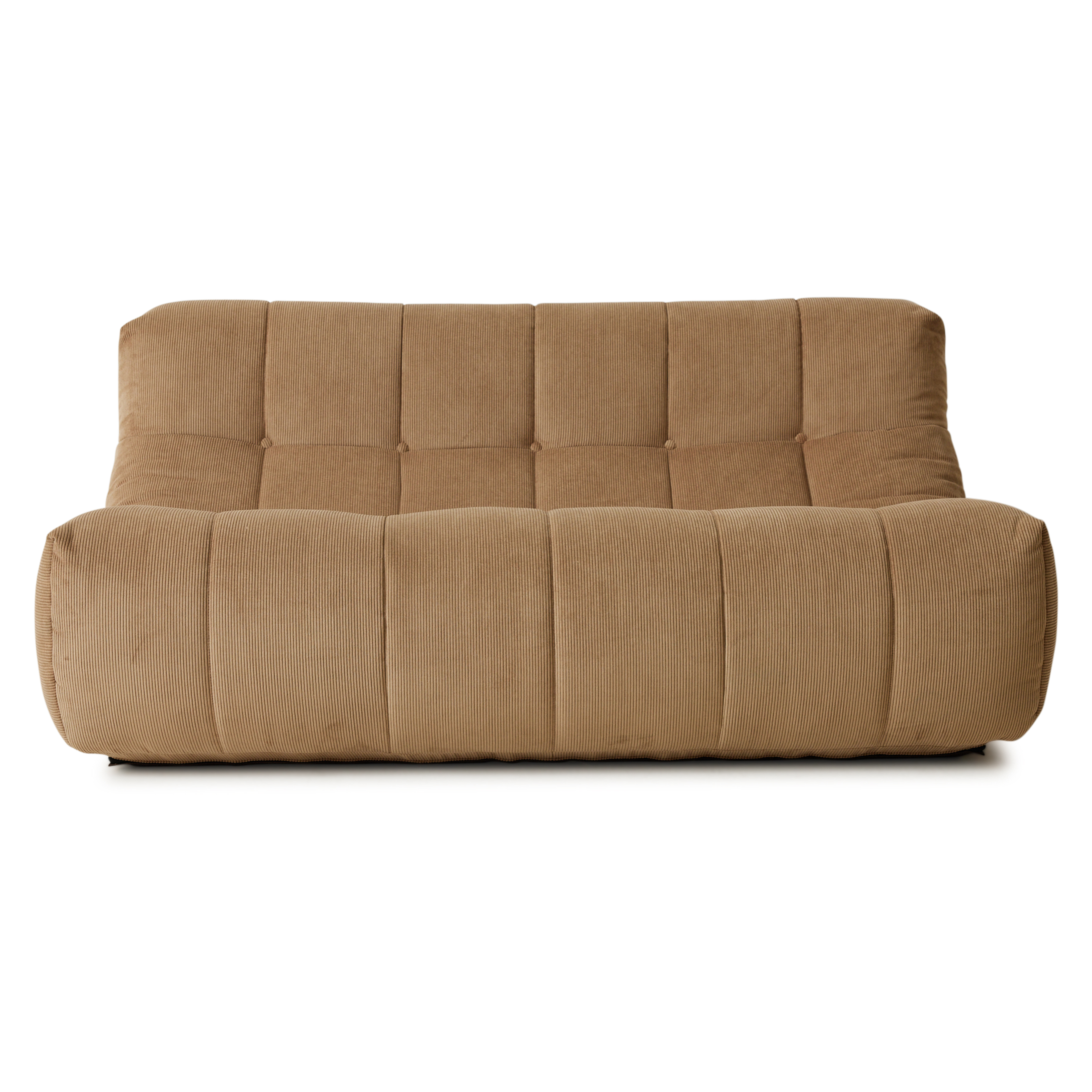 HKliving Lazy Lounge 2-sits Soffa Corduroy Rib Brown