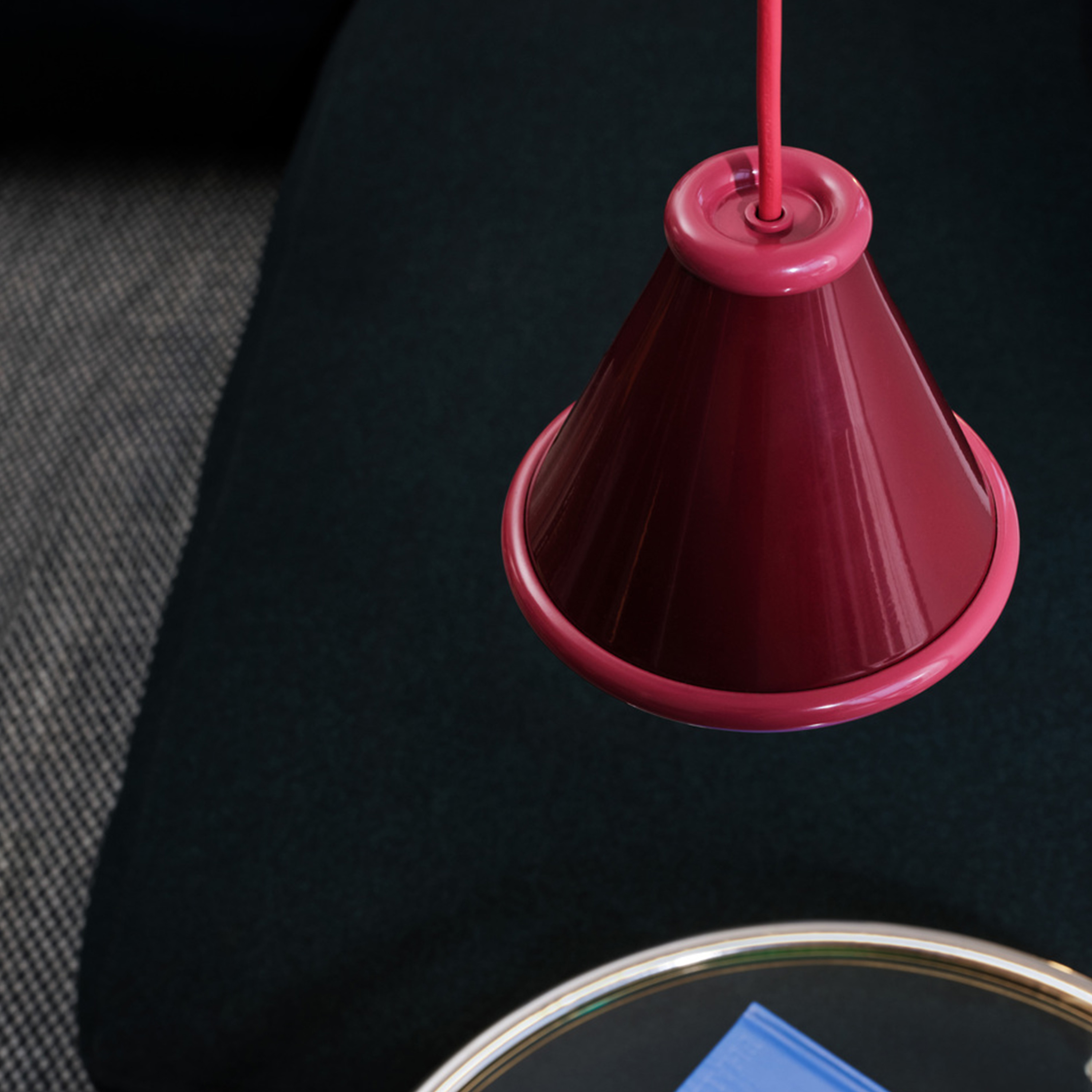 Belid Belle Taklampa Wine Red/Red Violet Ø15