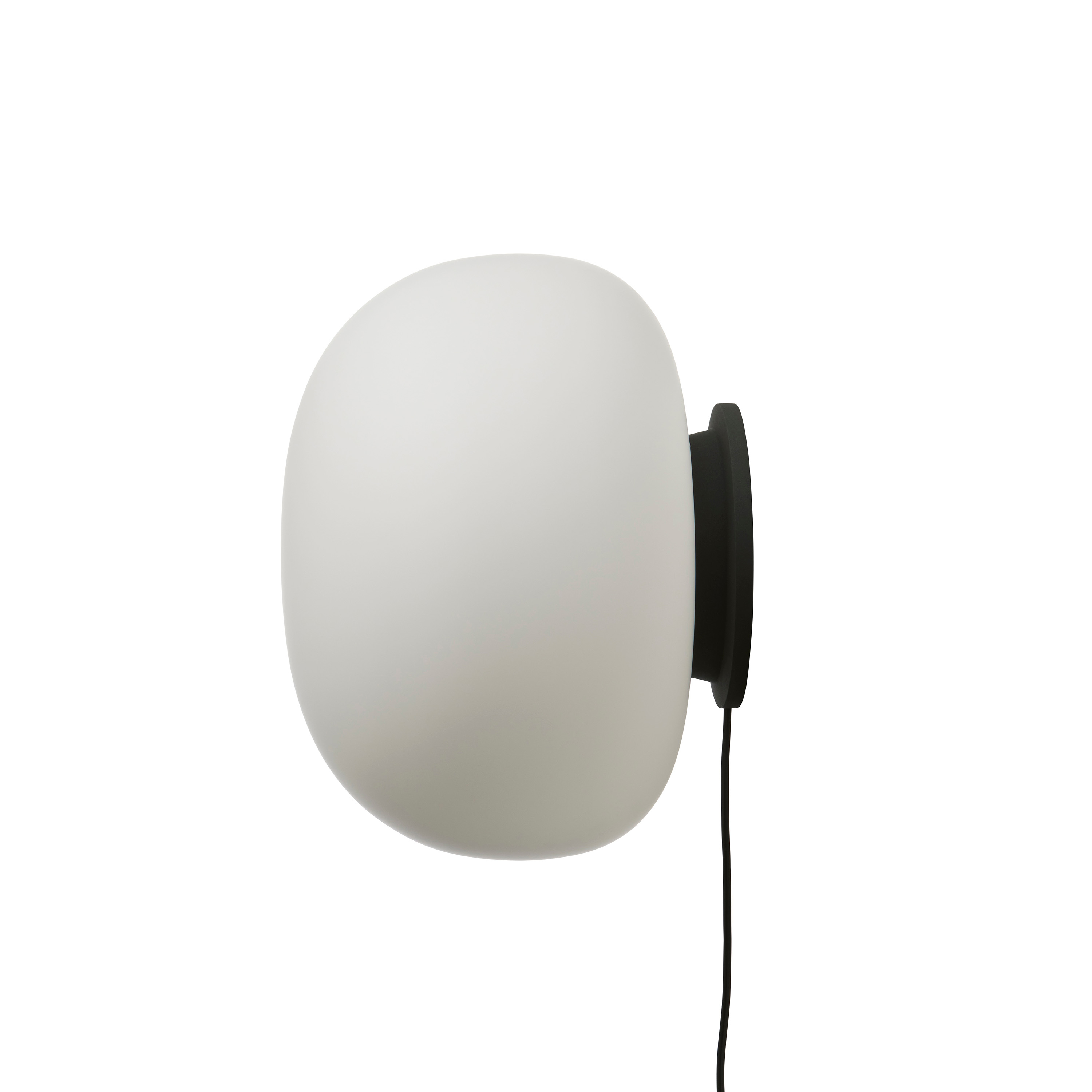 Supernate Vegglampe Opal White/Black Ø38
