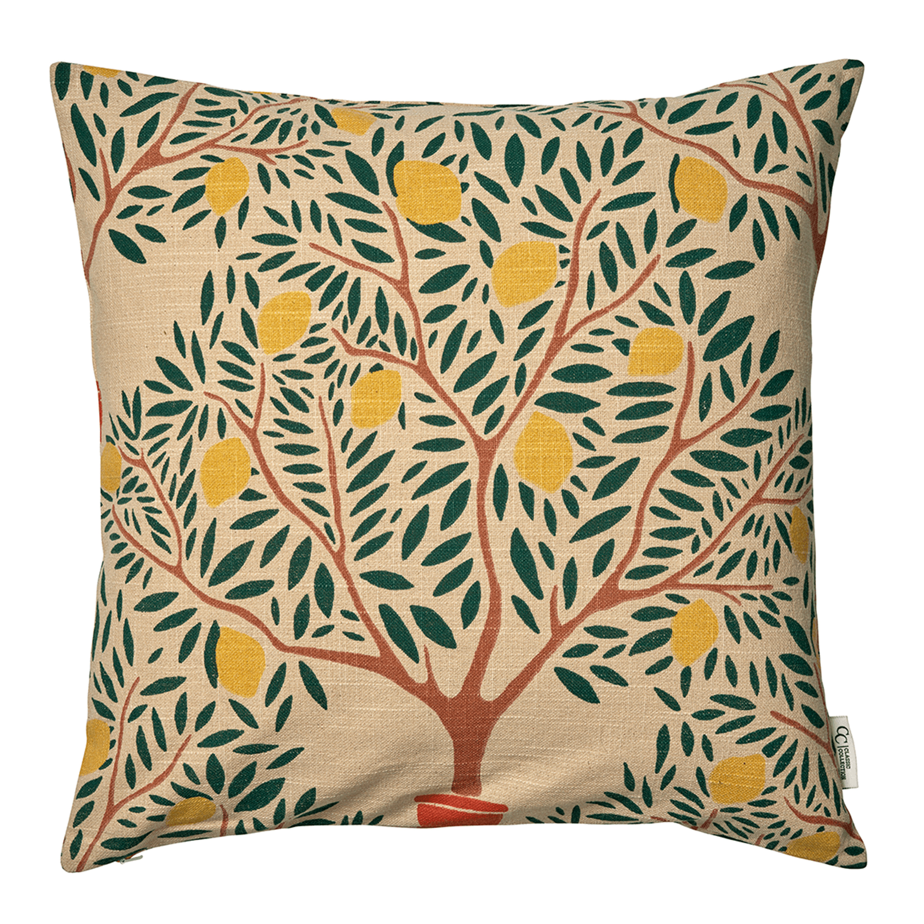 Lemon Garden Kuddfodral Mörkgrön 50x50