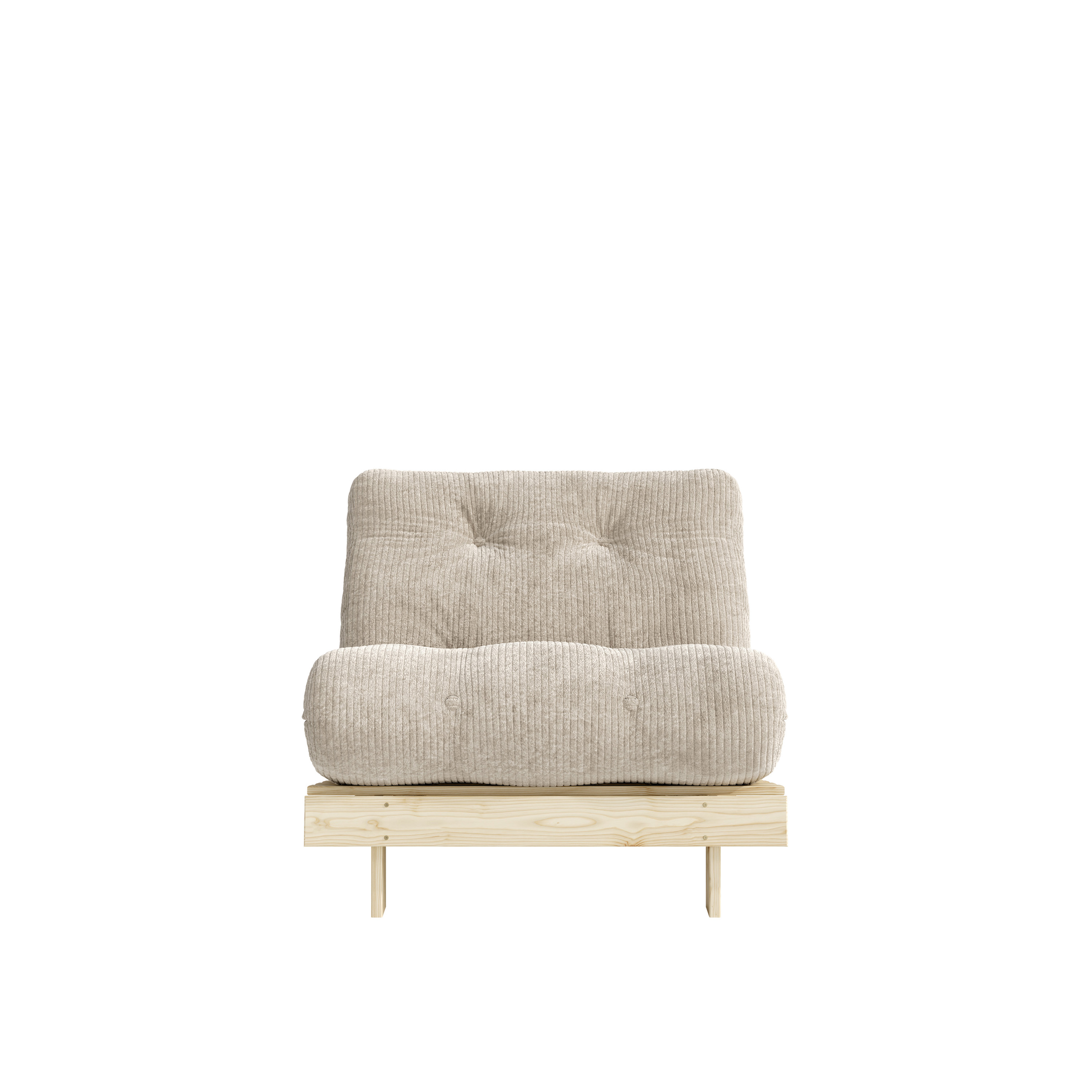 Karup Design Roots Sovesofa Raw/Soft Cream 90cm