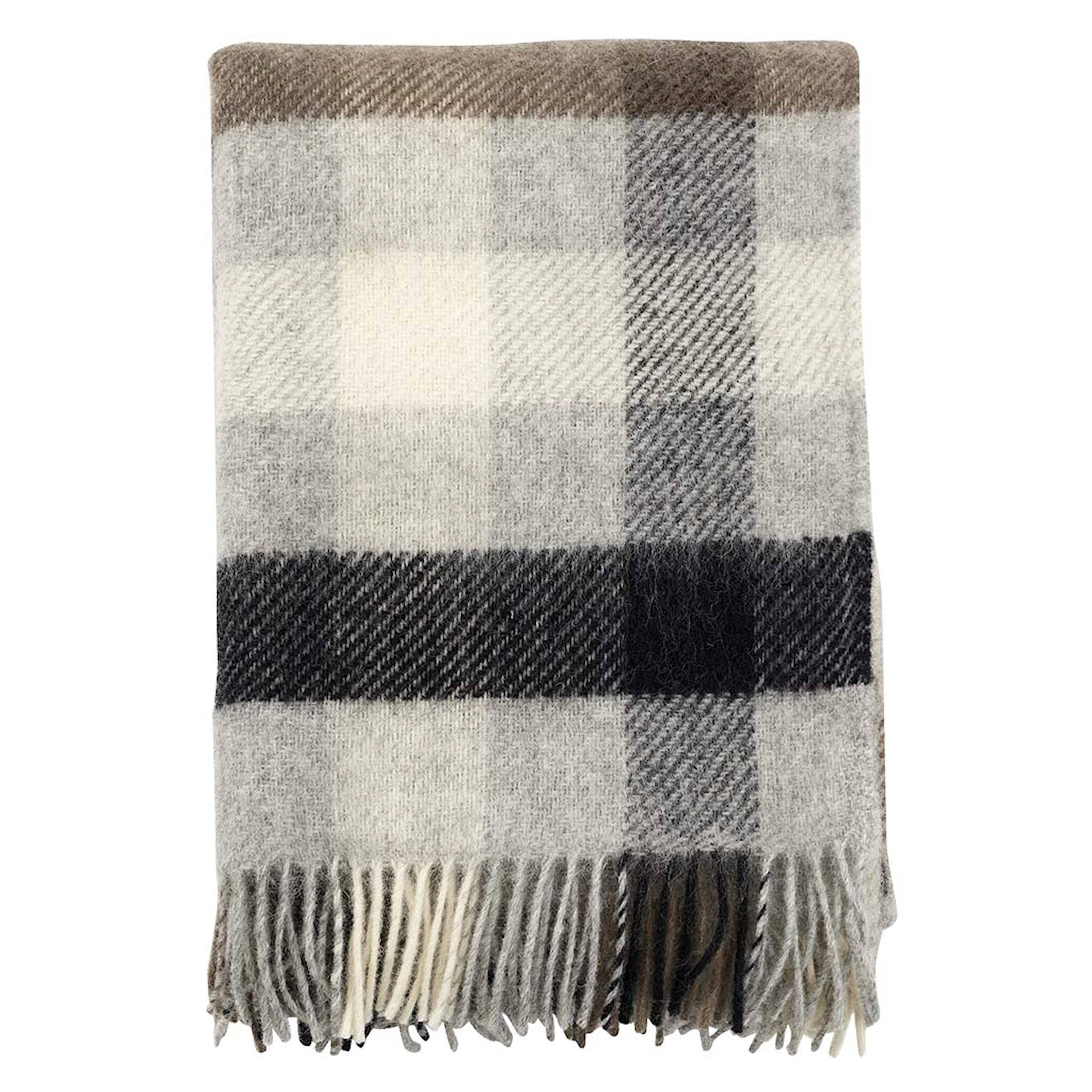 Gotland Wolldecke Multi Grau